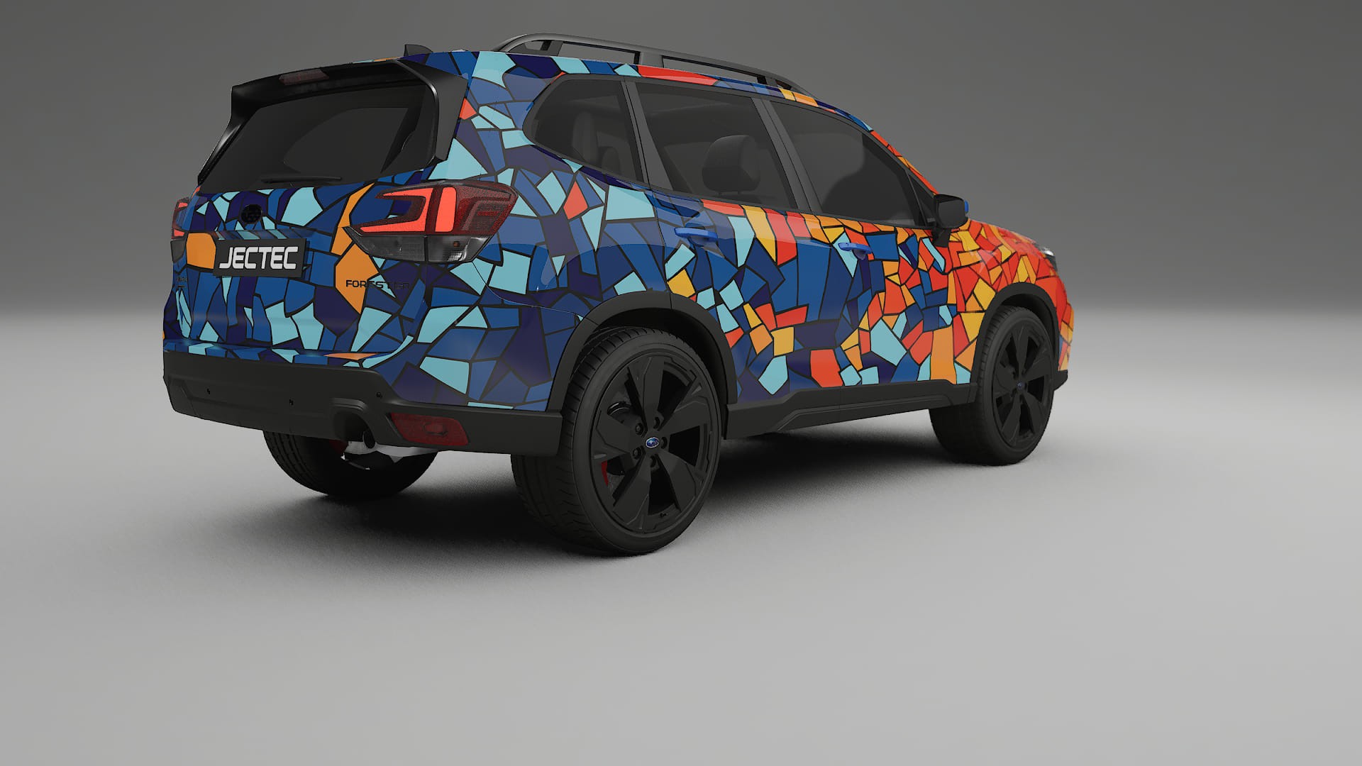 Subaru Forester V SK facelift LCI BARCELONA – Design-Wrap PPF-Kit aus bedruckbarer Polyurethanfolie