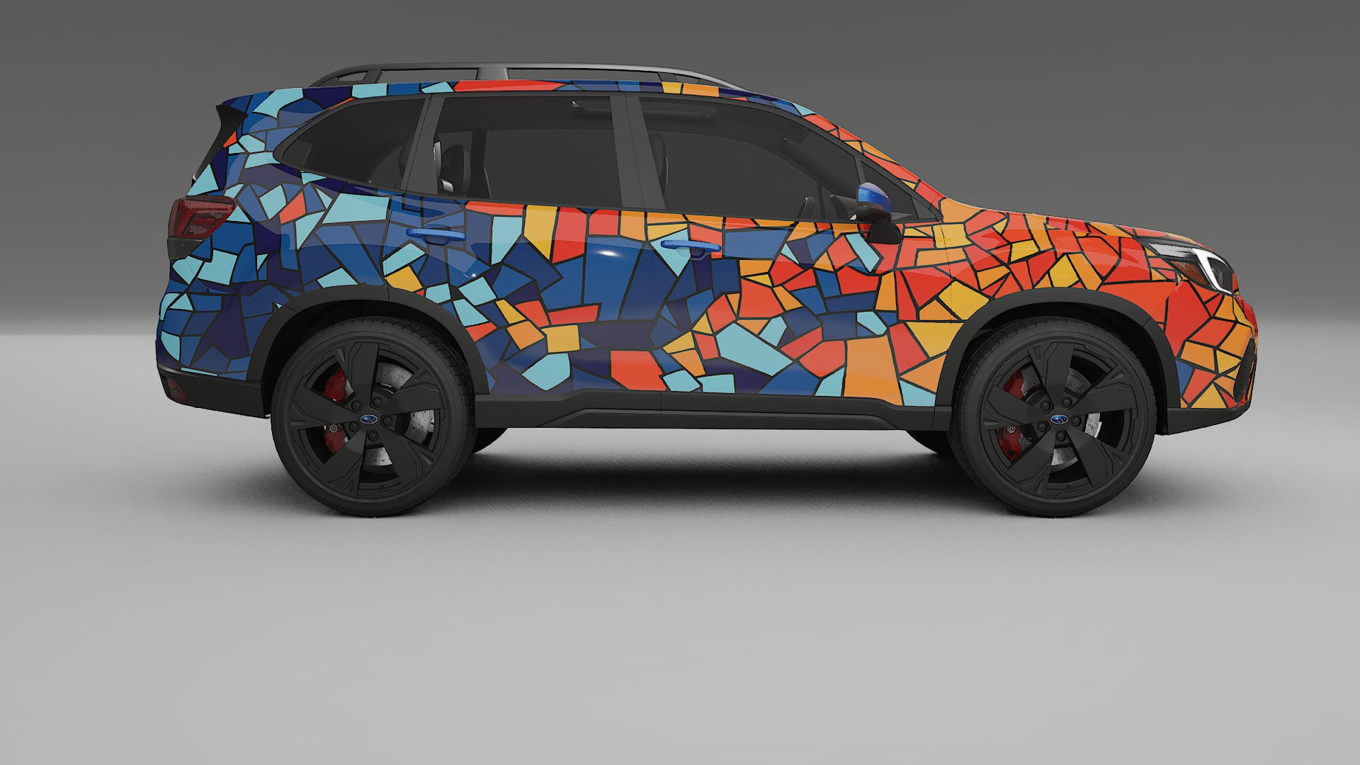 Subaru Forester V SK facelift LCI BARCELONA Designed Wrap PPF Kit – Printable Polyurethane Film