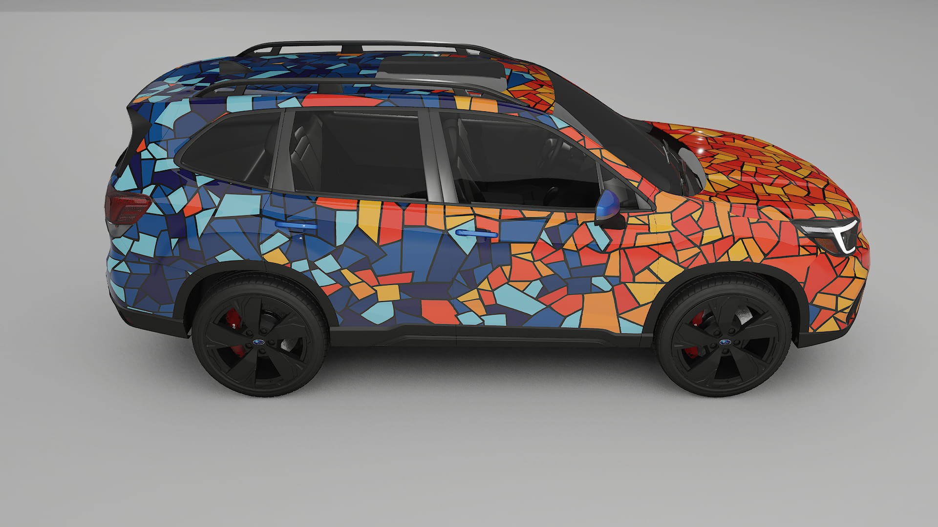 Subaru Forester V SK facelift LCI BARCELONA Designed Wrap PPF Kit – Printable Polyurethane Film