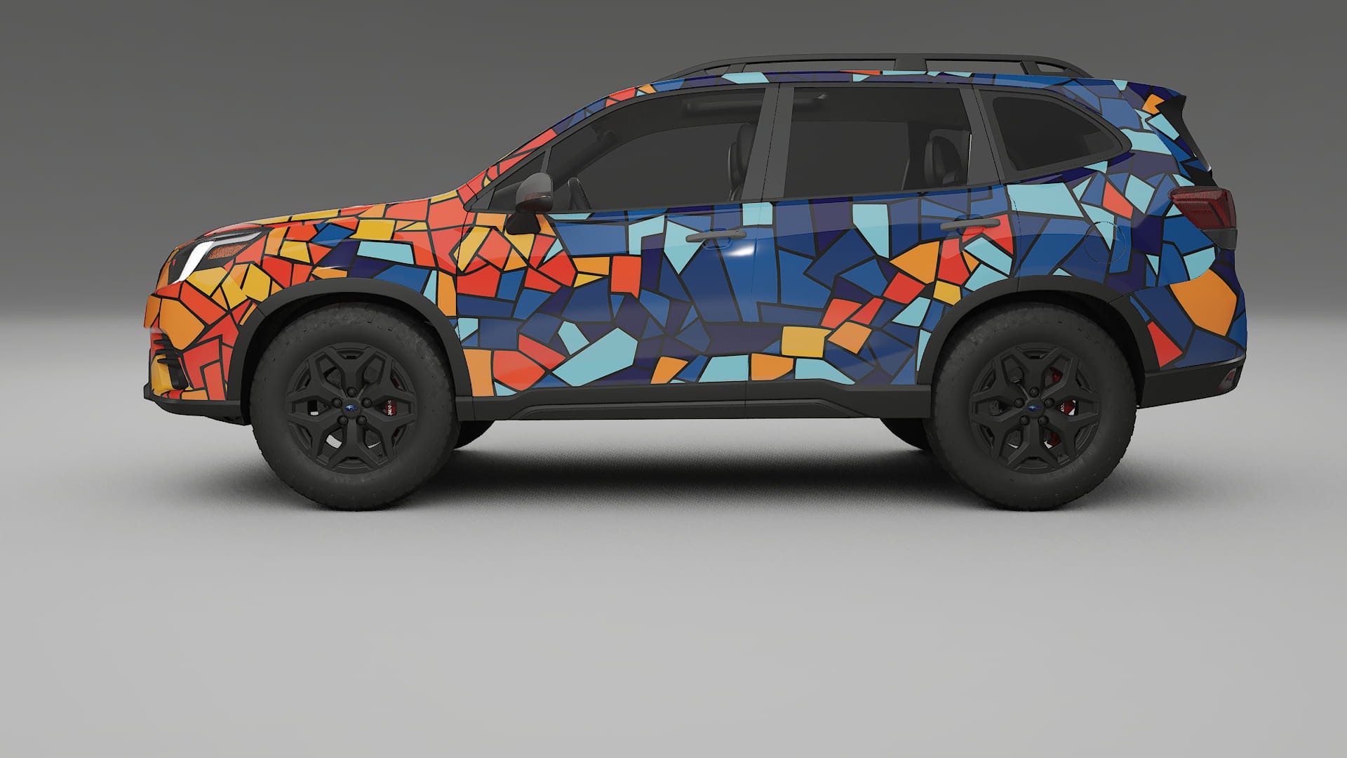 Subaru Forester V SK prefacelift pre-LCI BARCELONA – Design-Wrap PPF-Kit aus bedruckbarer Polyurethanfolie