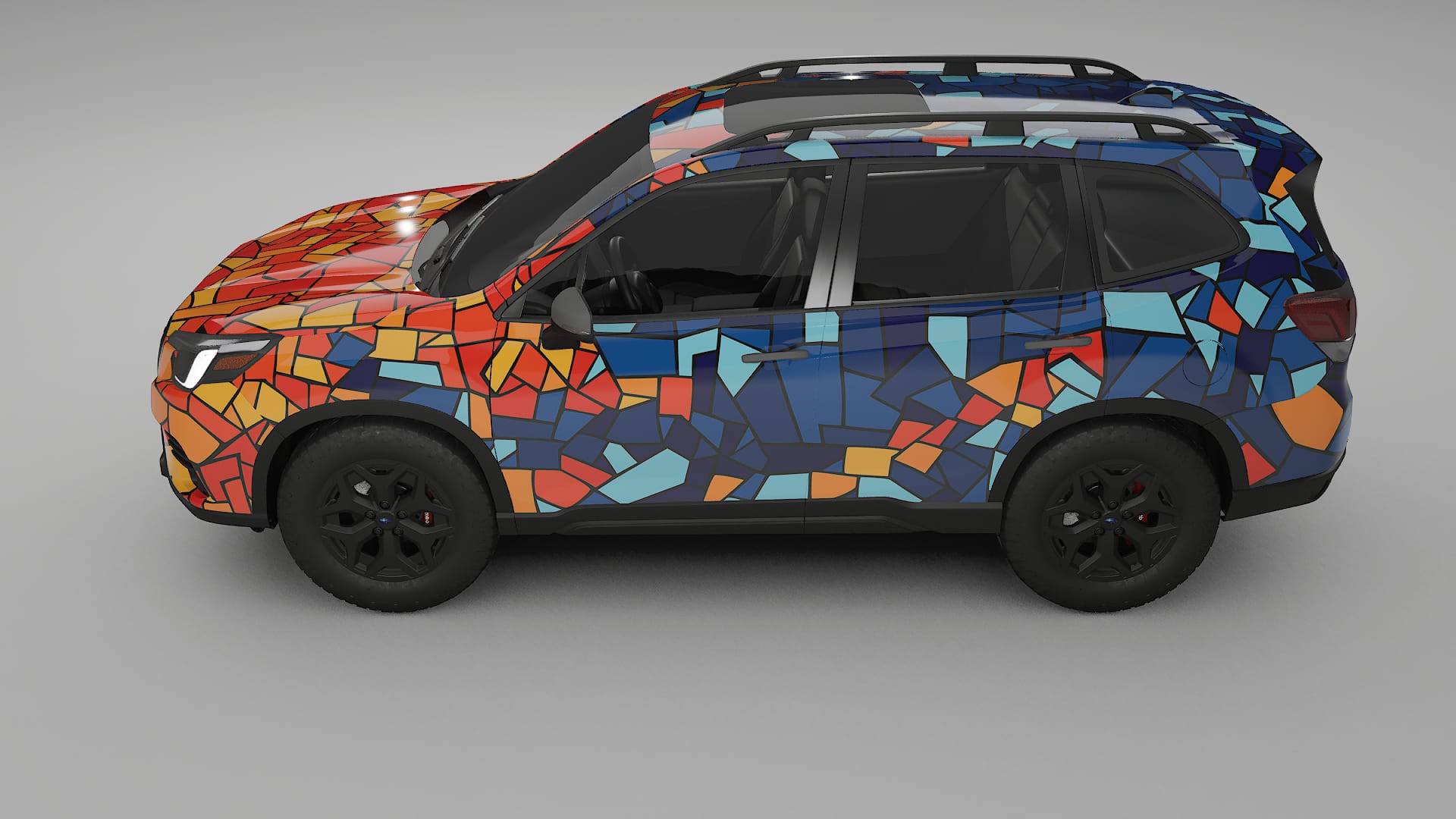 Subaru Forester V SK prefacelift pre-LCI BARCELONA – Design-Wrap PPF-Kit aus bedruckbarer Polyurethanfolie