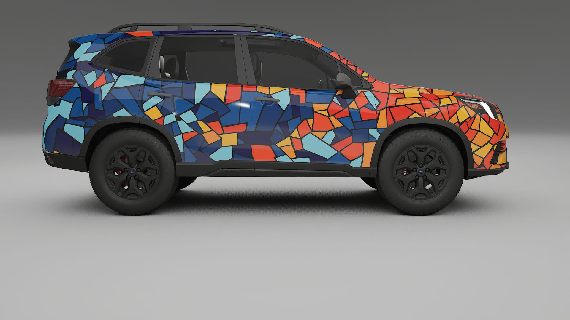 Subaru Forester V SK prefacelift pre-LCI BARCELONA – Design-Wrap PPF-Kit aus bedruckbarer Polyurethanfolie