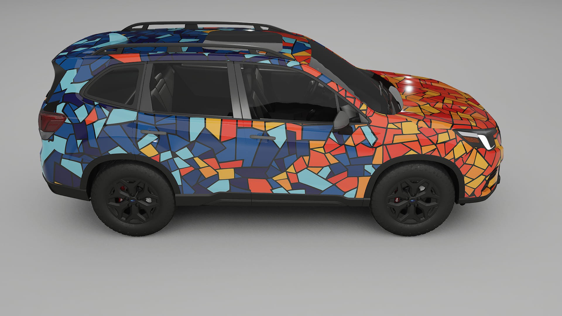 Subaru Forester V SK prefacelift pre-LCI BARCELONA – Design-Wrap PPF-Kit aus bedruckbarer Polyurethanfolie