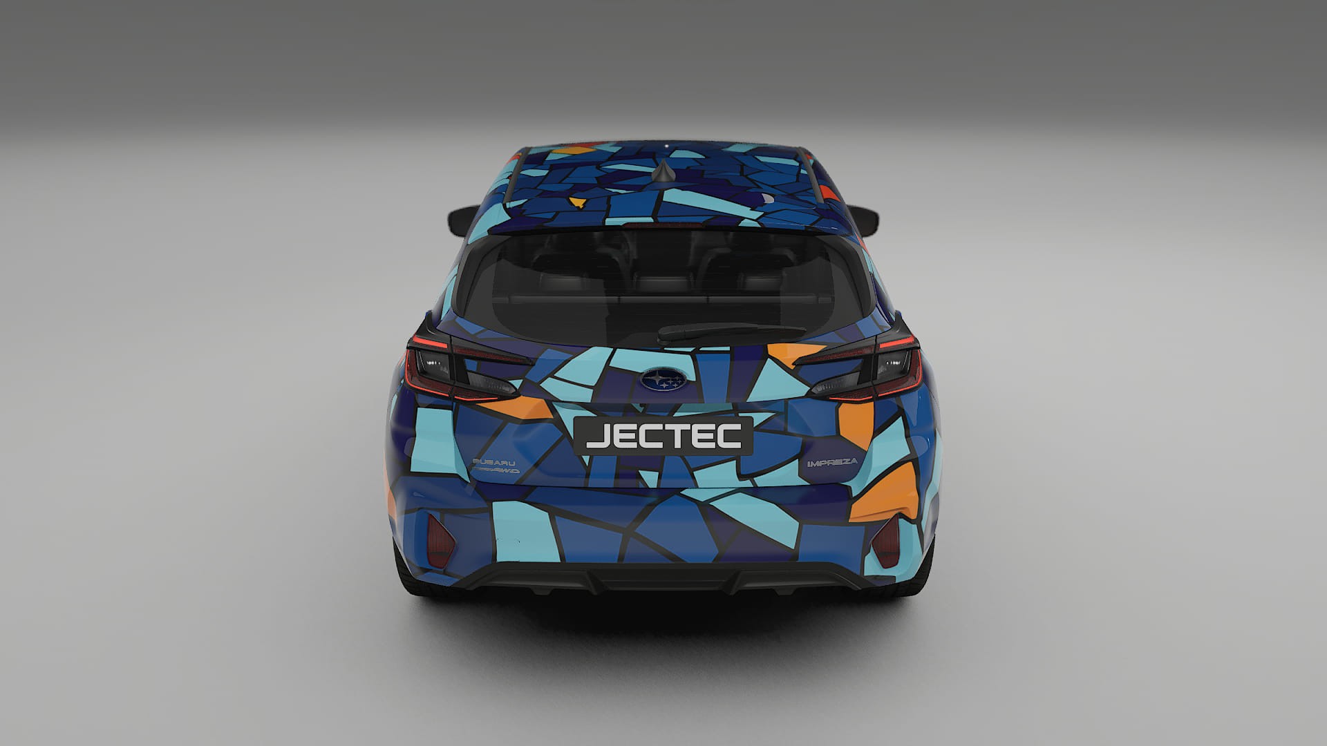 Subaru Impreza GU BARCELONA – Design-Wrap PPF-Kit aus bedruckbarer Polyurethanfolie