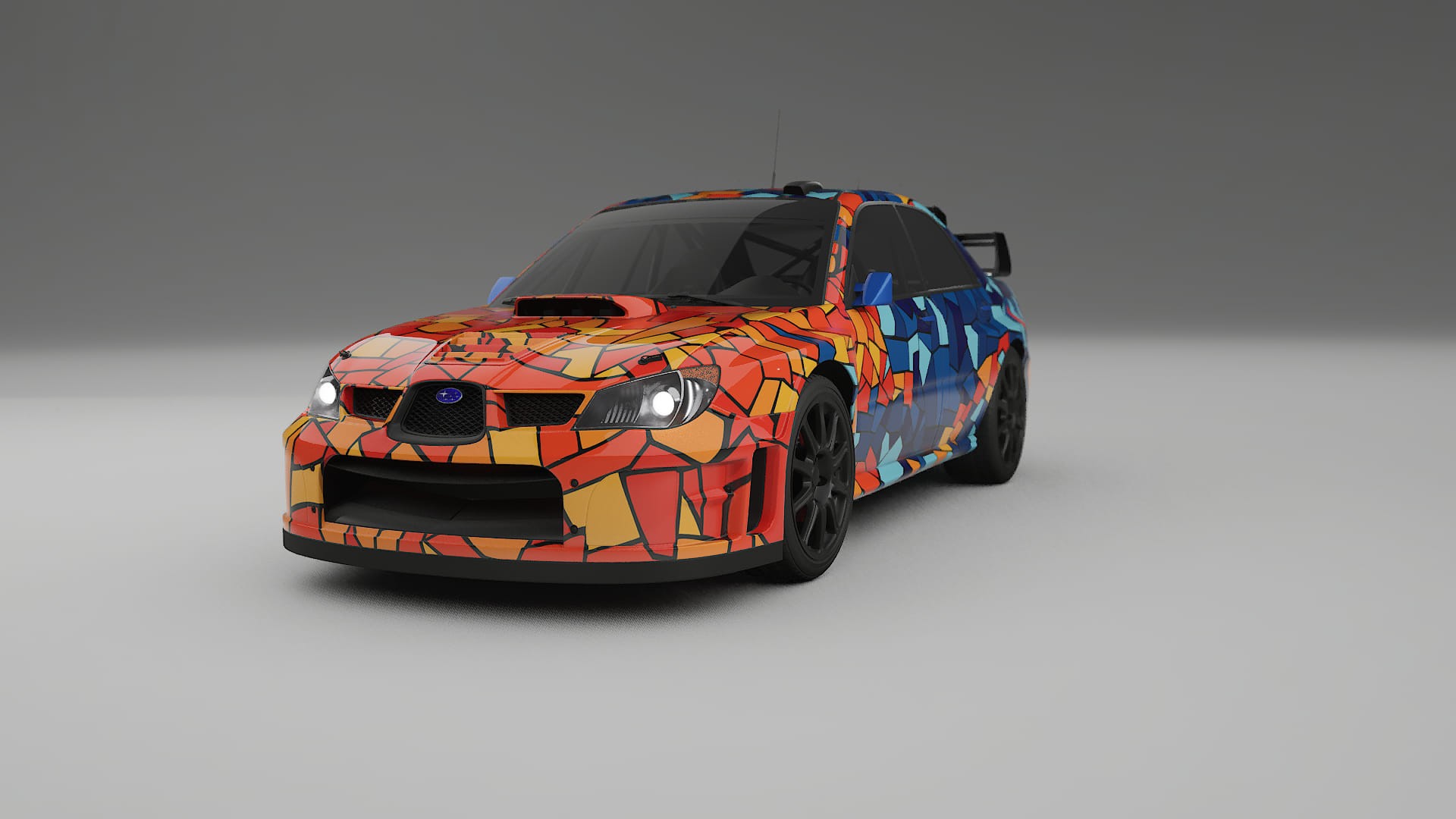 Subaru Impreza WRC GD BARCELONA – Design-Wrap PPF-Kit aus bedruckbarer Polyurethanfolie