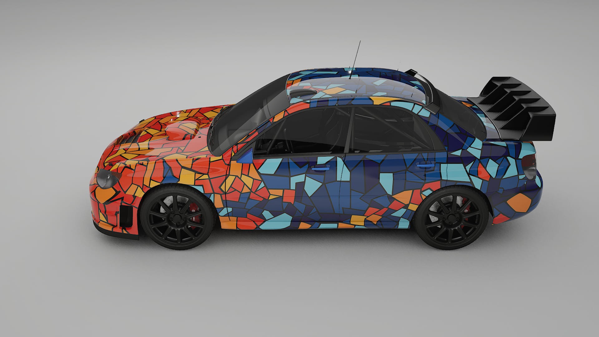 Subaru Impreza WRC GD BARCELONA – Design-Wrap PPF-Kit aus bedruckbarer Polyurethanfolie