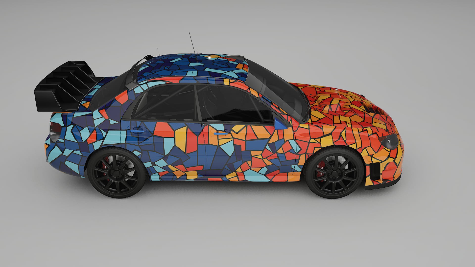Subaru Impreza WRC GD BARCELONA – Design-Wrap PPF-Kit aus bedruckbarer Polyurethanfolie