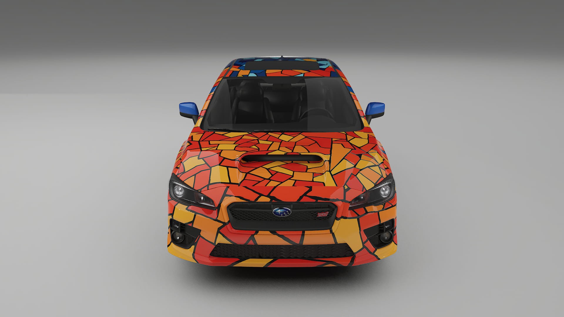 Subaru Impreza WRX Sti VA prefacelift pre-LCI BARCELONA – Design-Wrap PPF-Kit aus bedruckbarer Polyurethanfolie