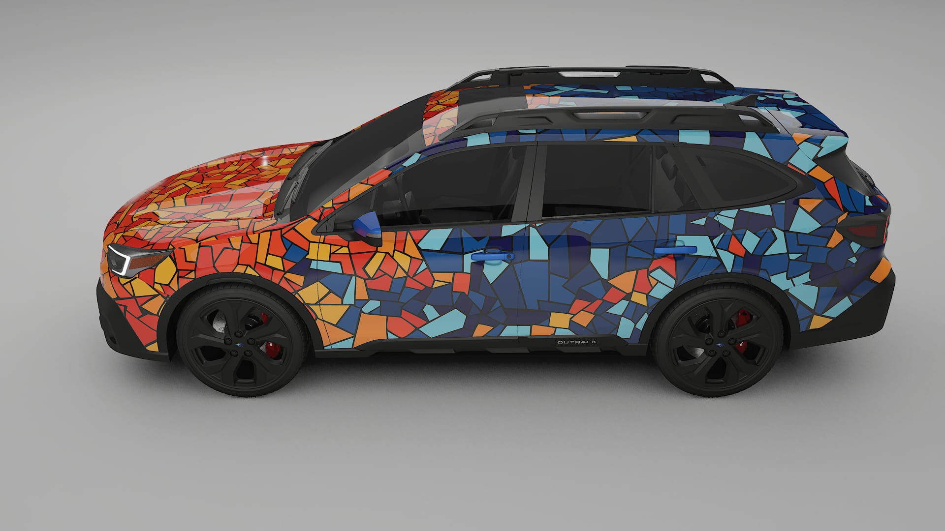 Subaru Outback VI BS facelift LCI BARCELONA Designed Wrap PPF Kit – Printable Polyurethane Film
