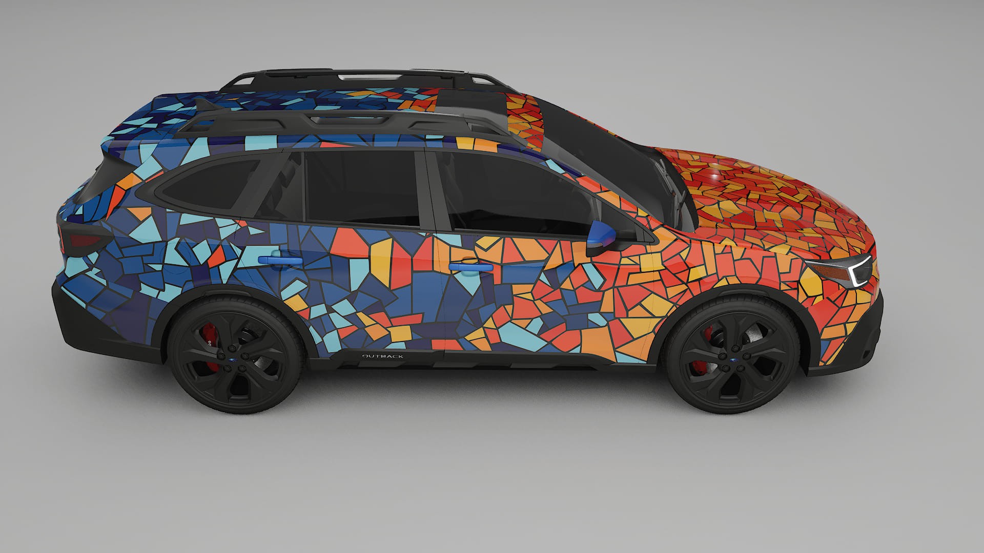 Subaru Outback VI BS facelift LCI BARCELONA Designed Wrap PPF Kit – Printable Polyurethane Film