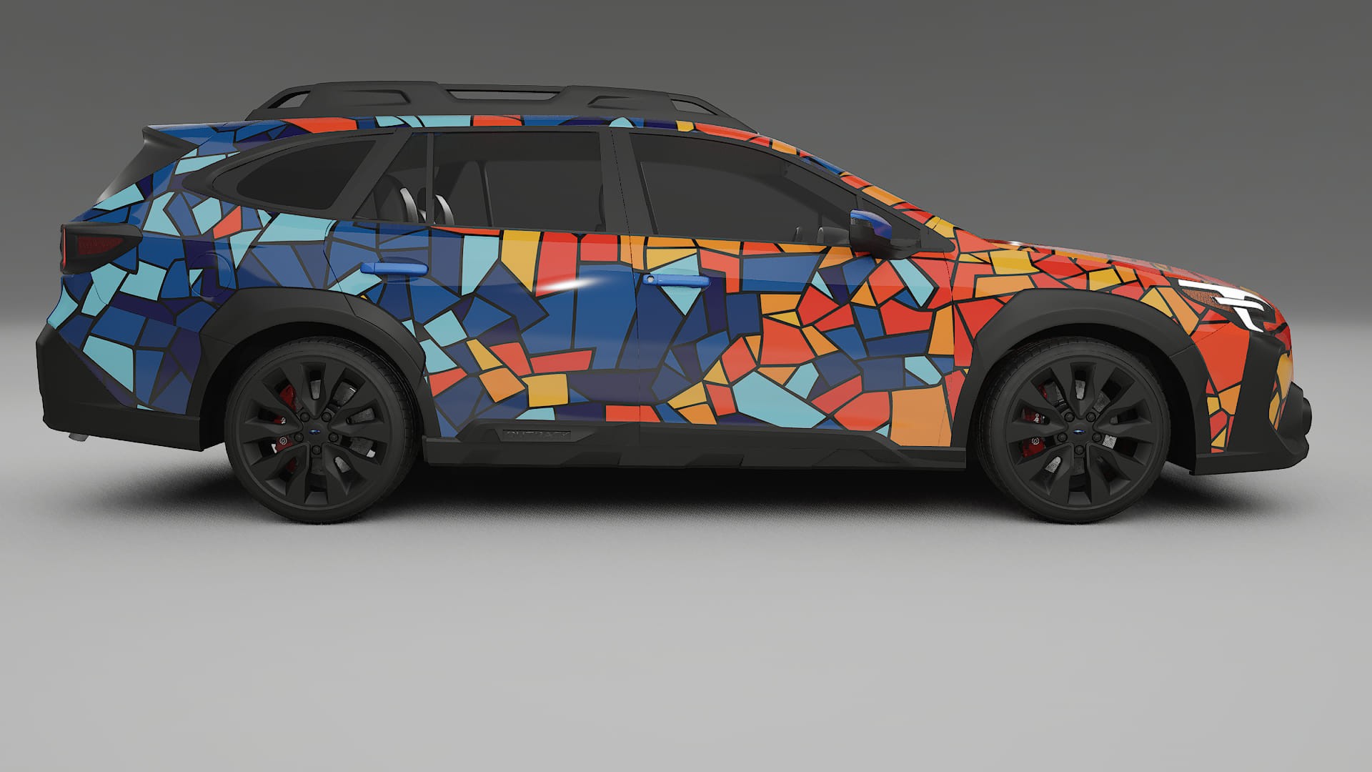 Subaru Outback VI BS prefacelift pre-LCI BARCELONA – Design-Wrap PPF-Kit aus bedruckbarer Polyurethanfolie