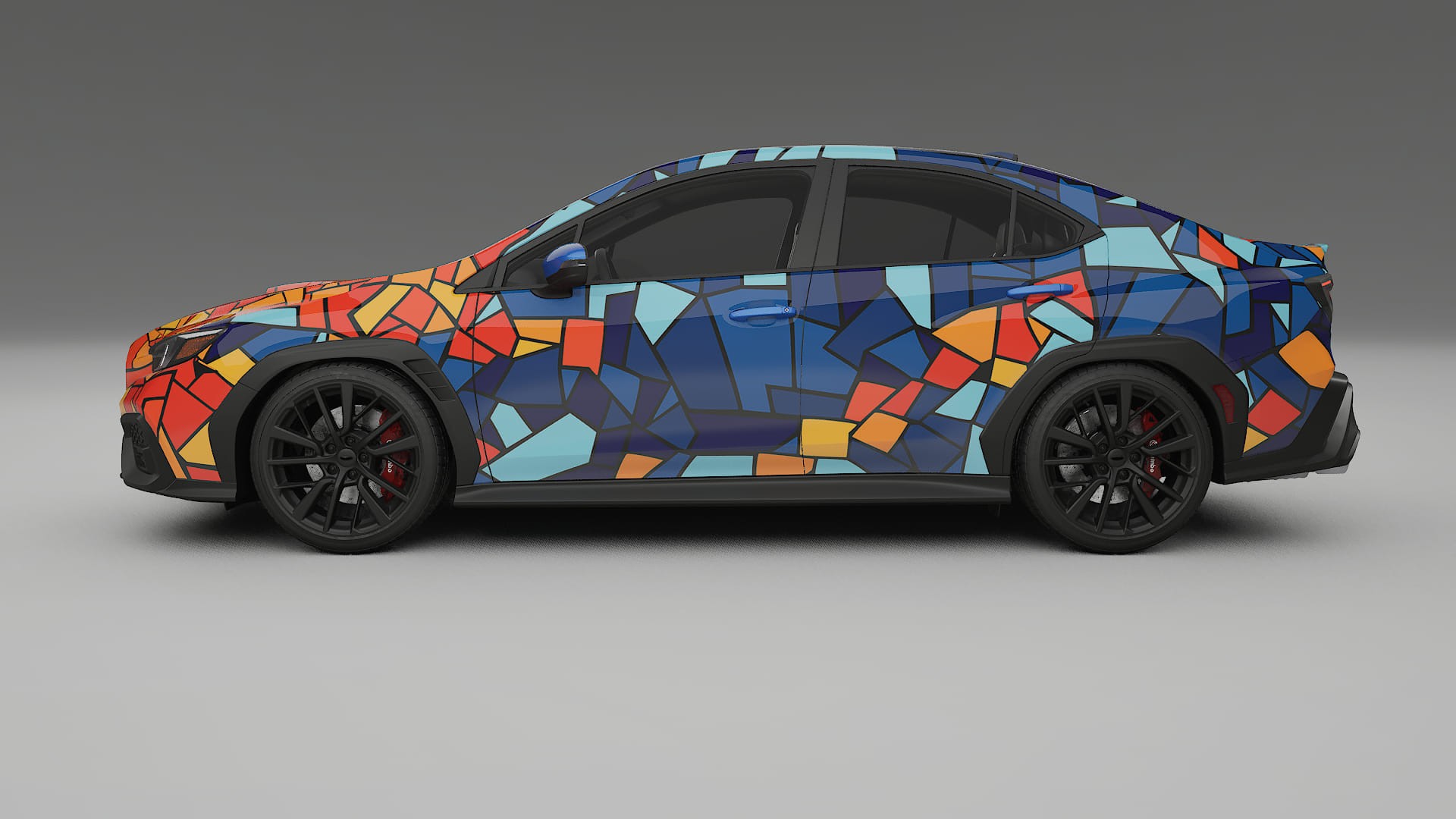 Subaru WRX VB BARCELONA – Design-Wrap PPF-Kit aus bedruckbarer Polyurethanfolie