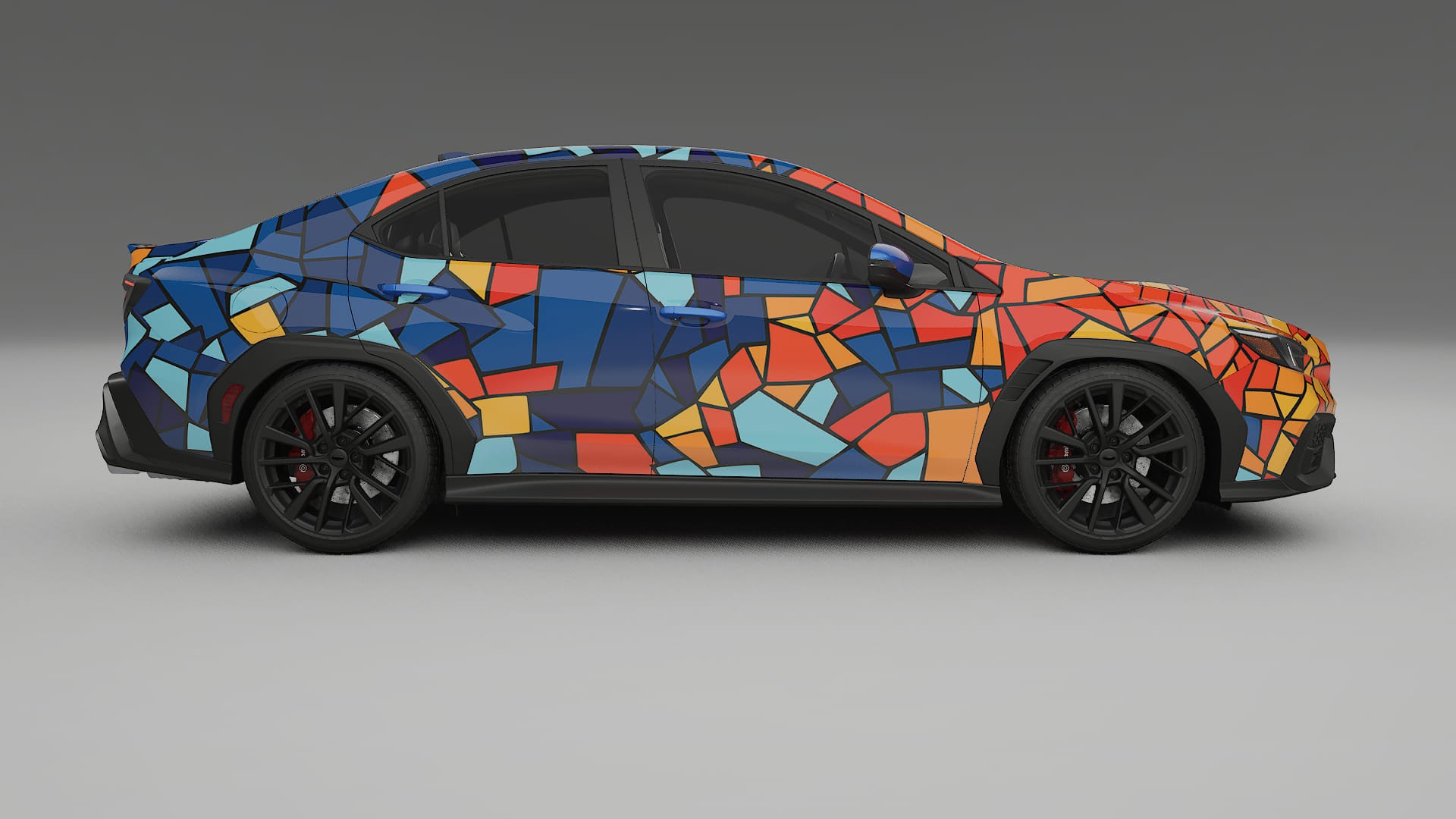 Subaru WRX VB BARCELONA – Design-Wrap PPF-Kit aus bedruckbarer Polyurethanfolie
