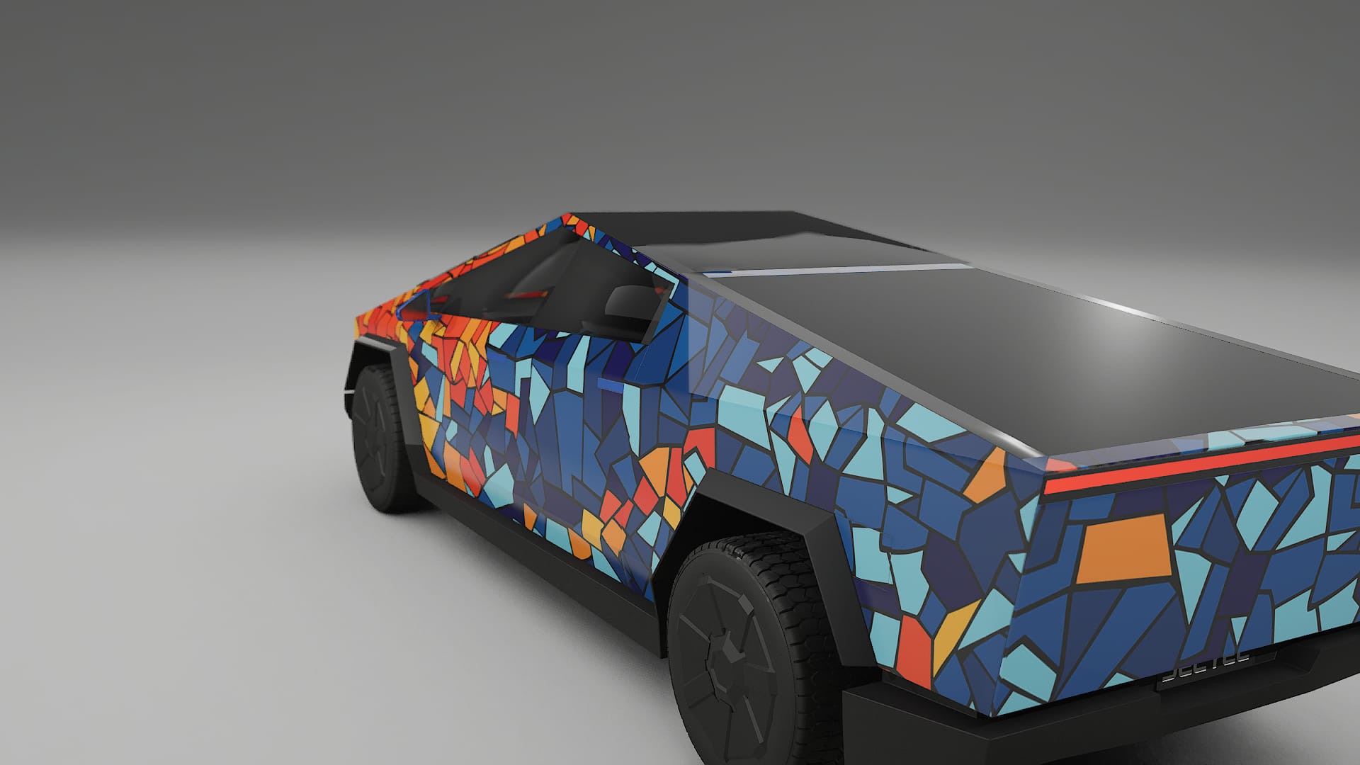 Tesla Cybertruck BARCELONA Designed Wrap PPF Kit – Printable Polyurethane Film