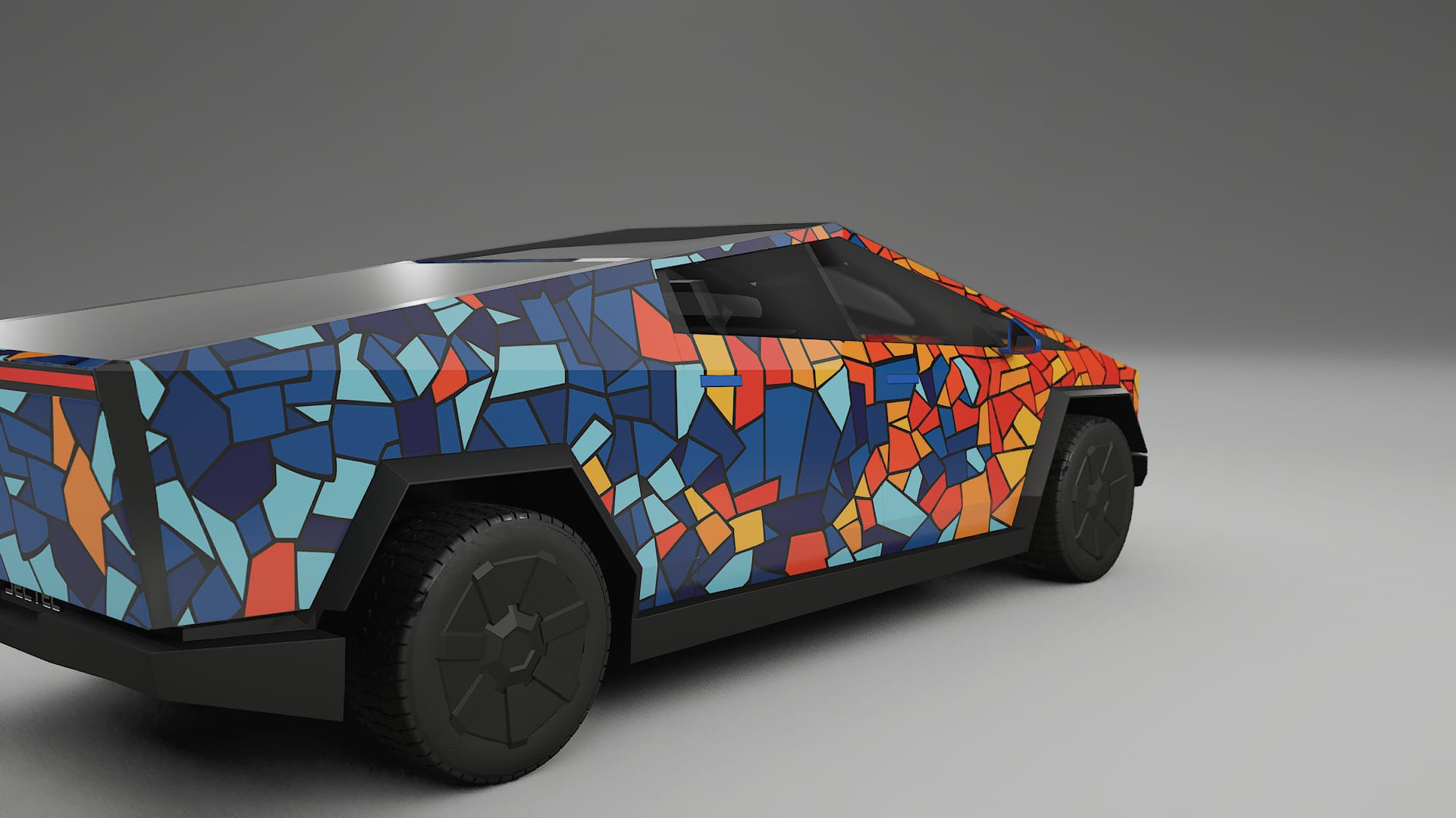 Tesla Cybertruck BARCELONA Designed Wrap PPF Kit – Printable Polyurethane Film