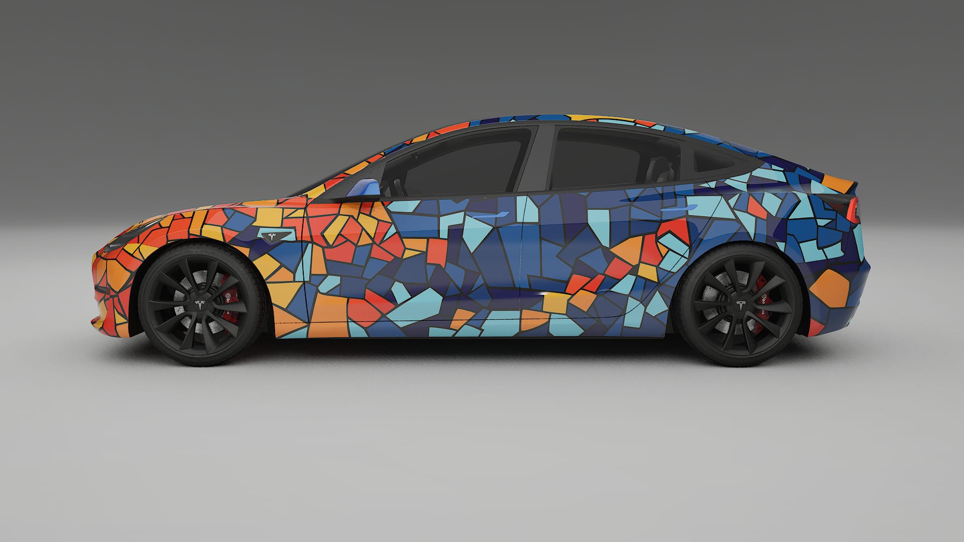 Tesla Model 3 BARCELONA Designed Wrap PPF Kit – Printable Polyurethane Film