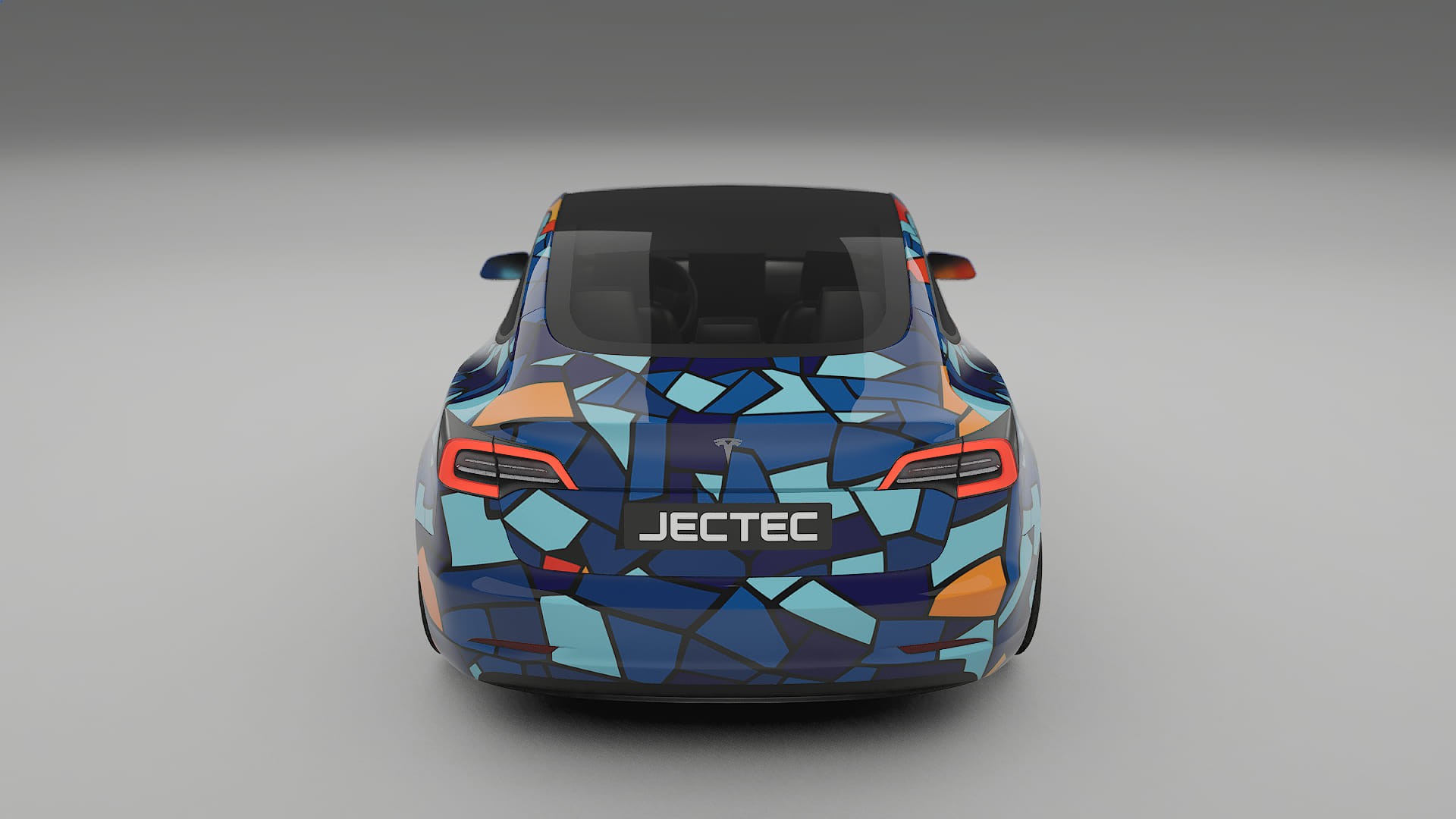 Tesla Model 3 BARCELONA – Design-Wrap PPF-Kit aus bedruckbarer Polyurethanfolie