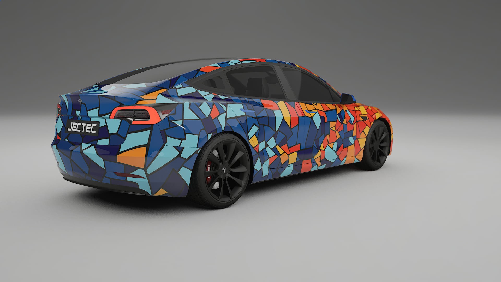 Tesla Model 3 BARCELONA Designed Wrap PPF Kit – Printable Polyurethane Film