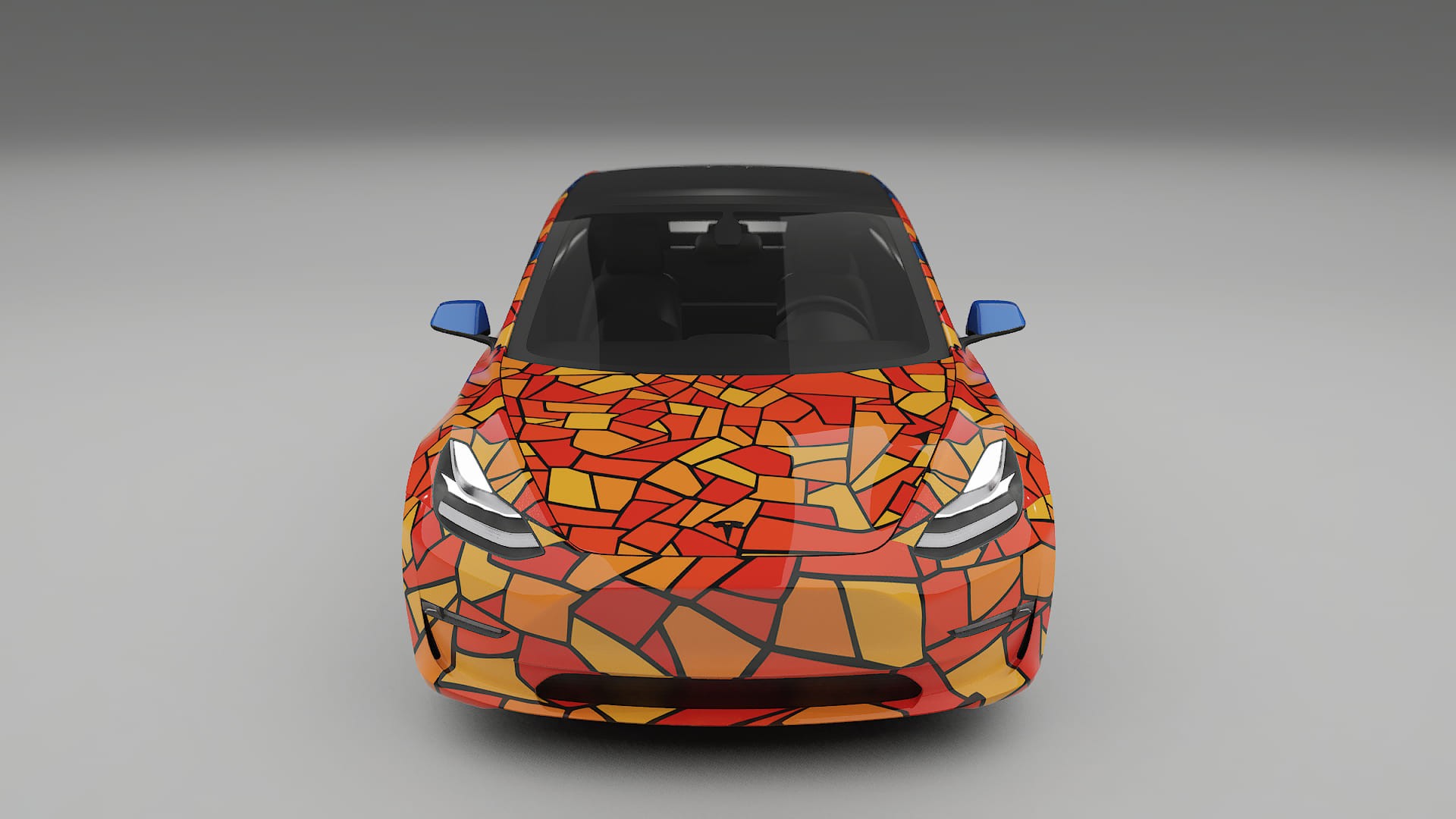 Tesla Model 3 BARCELONA – Design-Wrap PPF-Kit aus bedruckbarer Polyurethanfolie