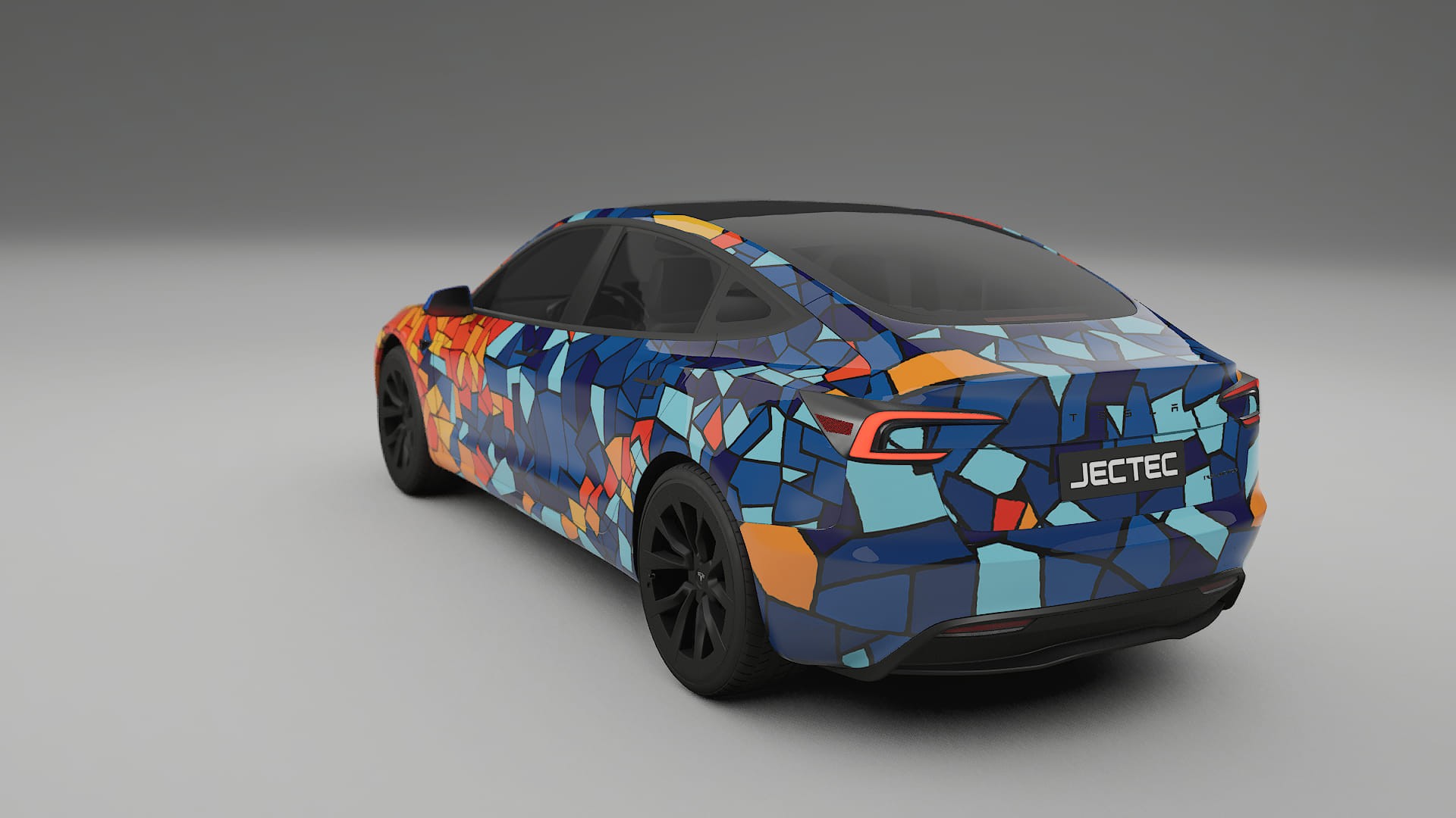 Tesla Model 3 Highland BARCELONA Designed Wrap PPF Kit – Printable Polyurethane Film