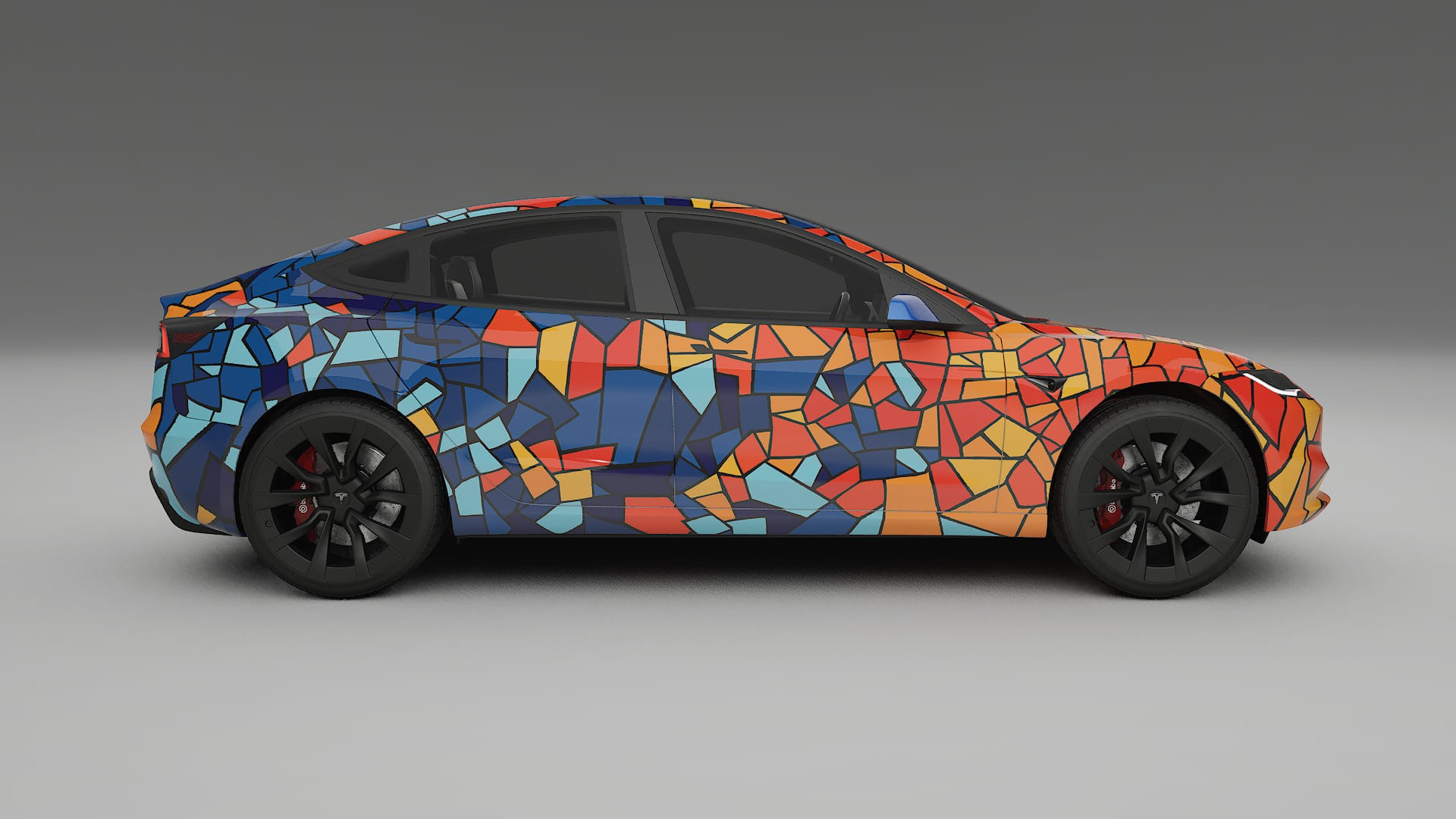 Tesla Model 3 Highland BARCELONA Designed Wrap PPF Kit – Printable Polyurethane Film