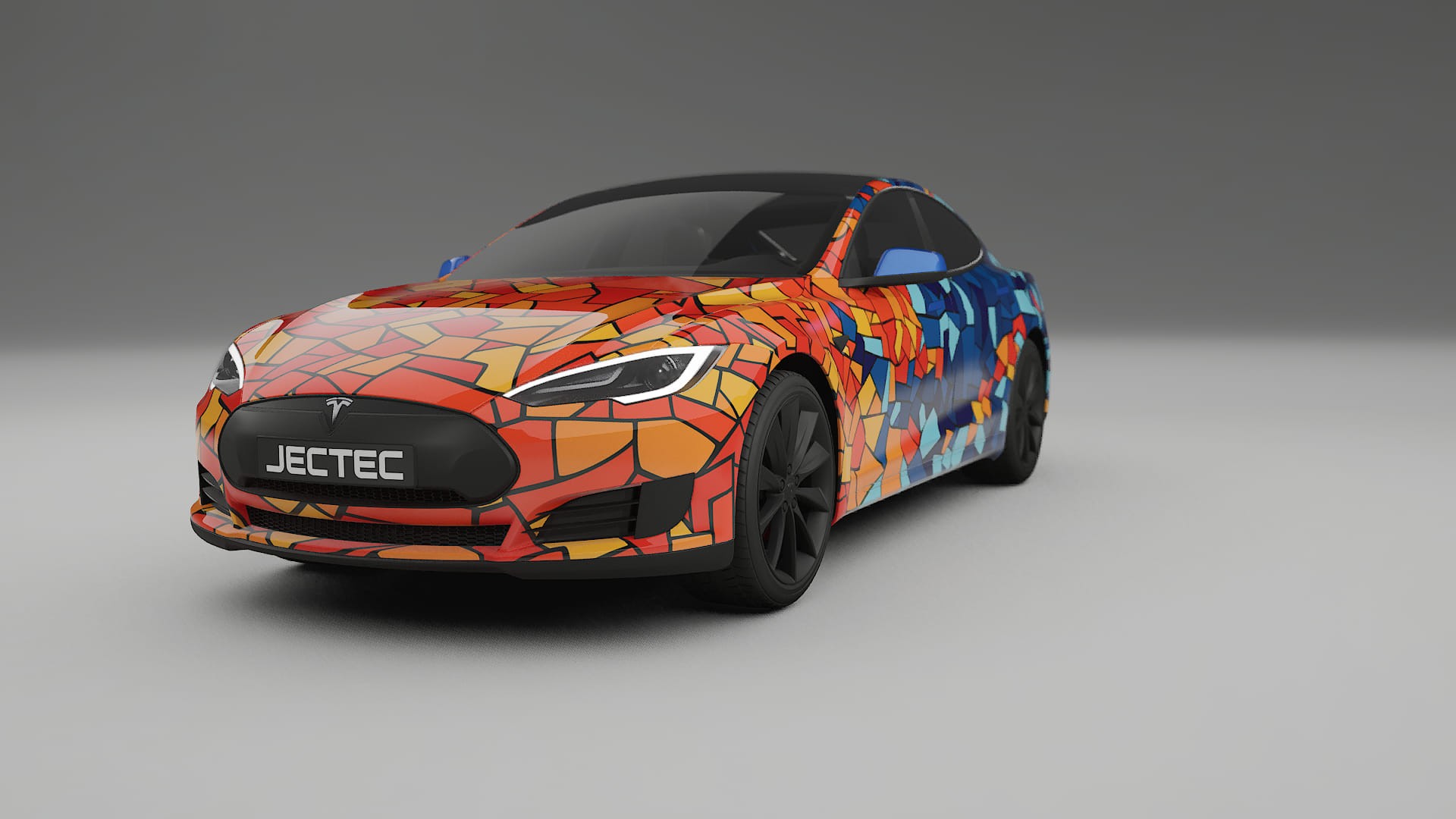 Tesla Model-S BARCELONA Designed Wrap PPF Kit – Printable Polyurethane Film