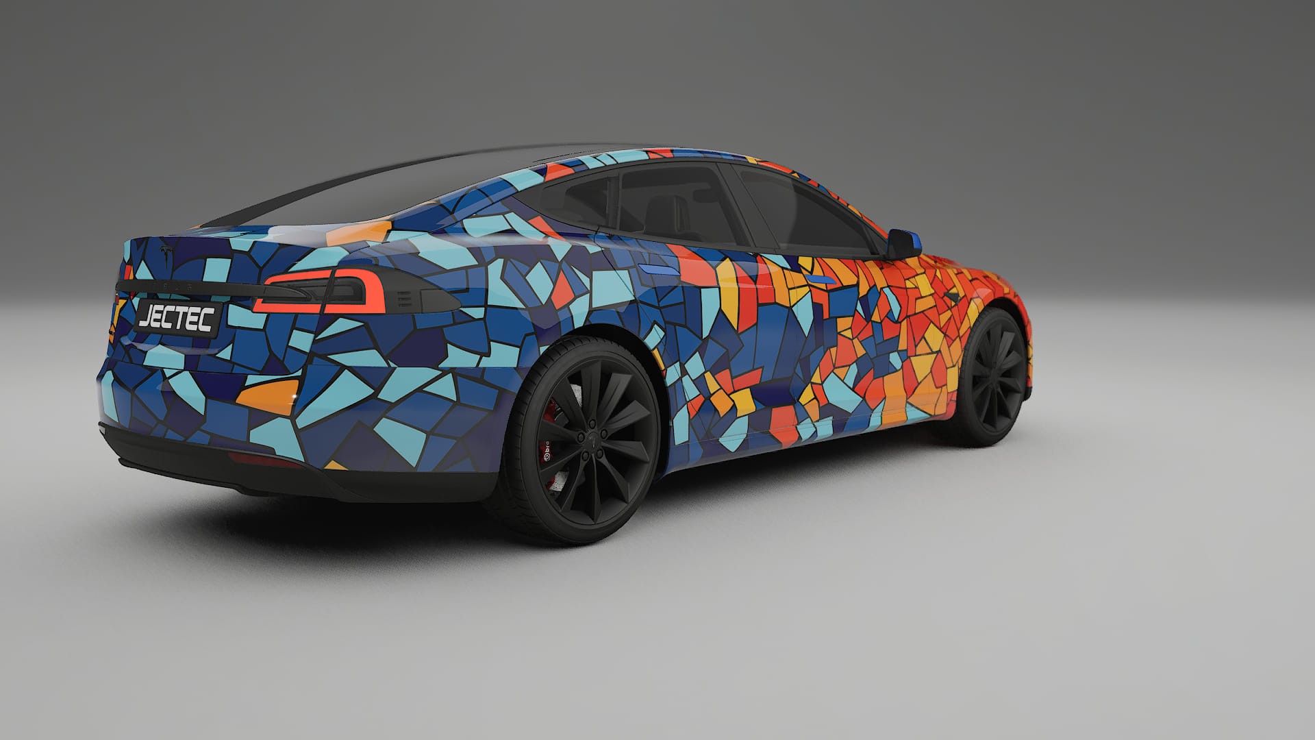 Tesla Model-S BARCELONA Designed Wrap PPF Kit – Printable Polyurethane Film
