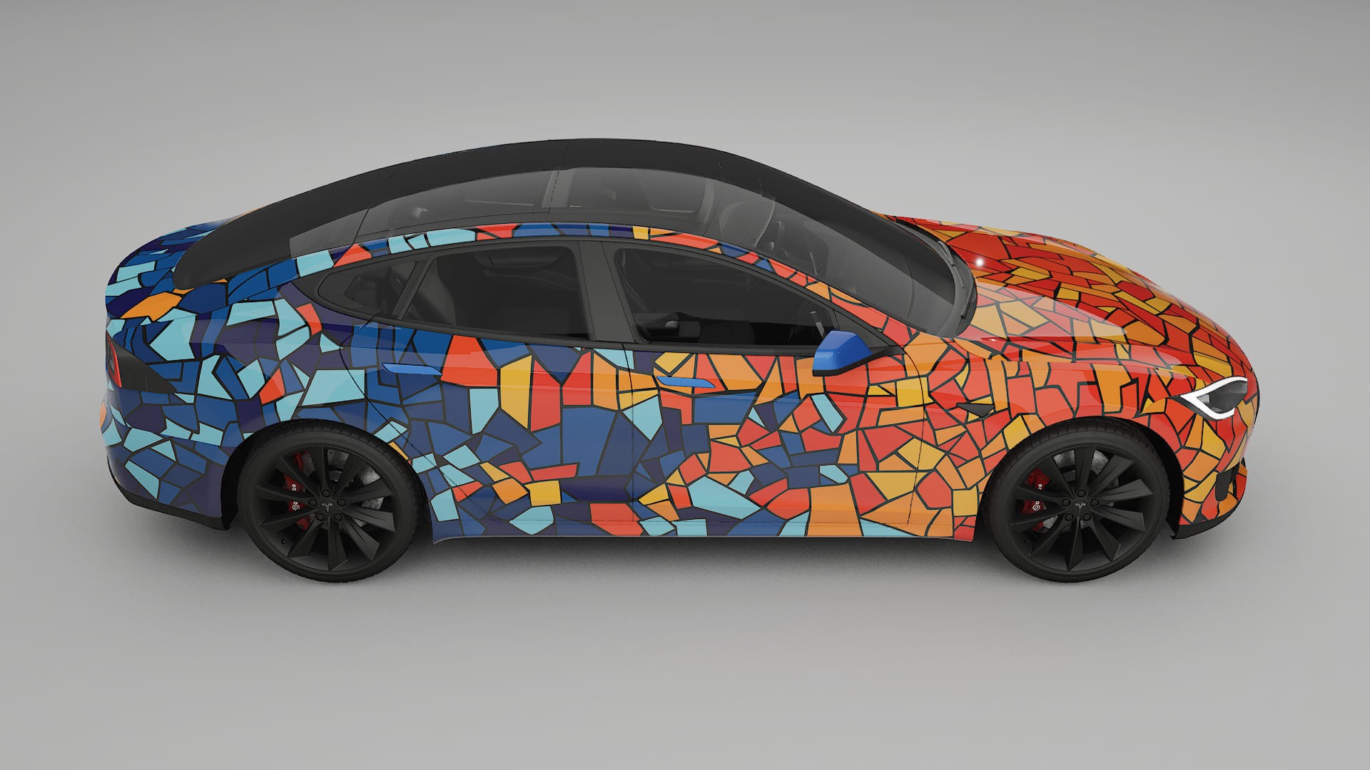 Tesla Model-S BARCELONA Designed Wrap PPF Kit – Printable Polyurethane Film