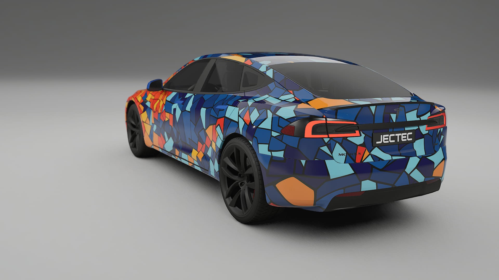 Tesla Model-S Refresh BARCELONA Designed Wrap PPF Kit – Printable Polyurethane Film