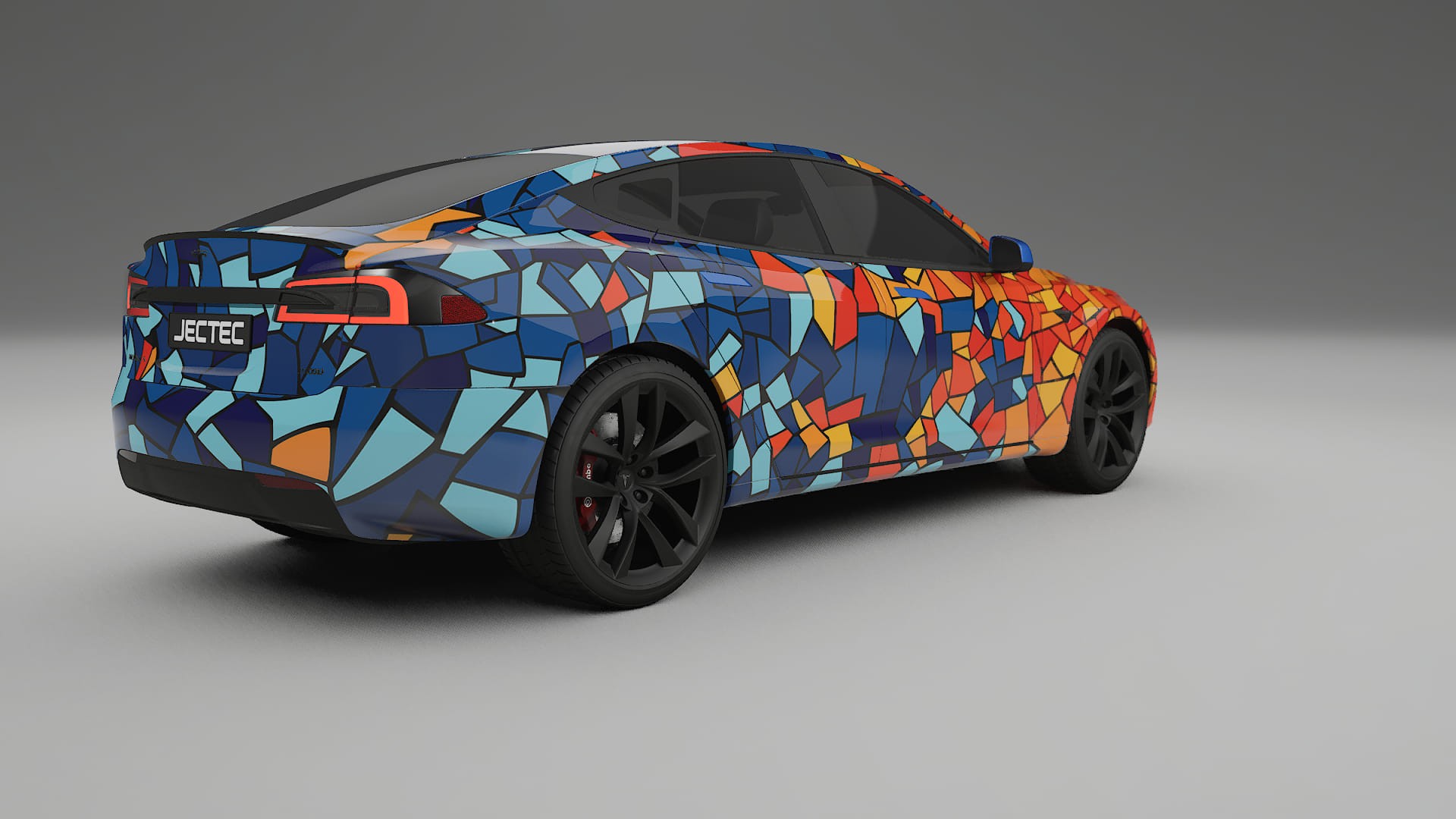 Tesla Model-S Refresh BARCELONA Designed Wrap PPF Kit – Printable Polyurethane Film