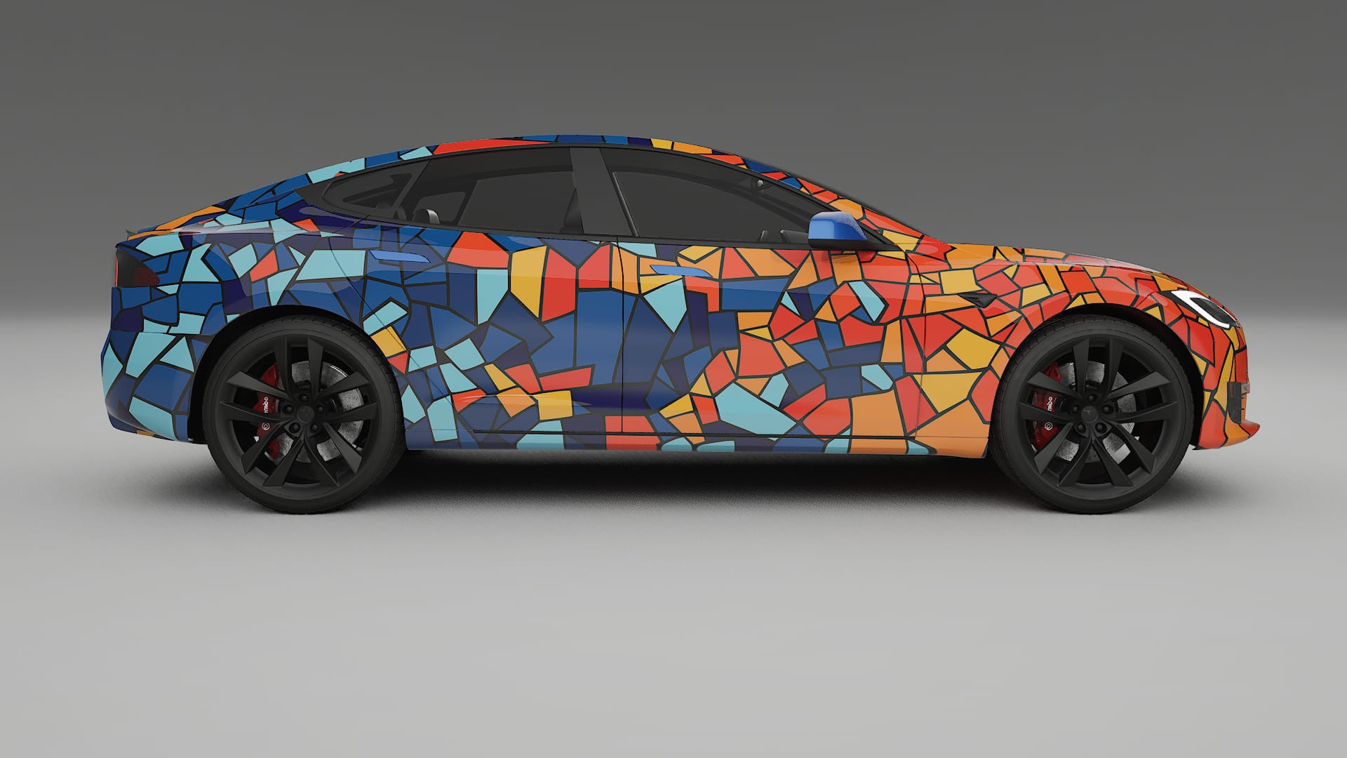 Tesla Model-S Refresh BARCELONA Designed Wrap PPF Kit – Printable Polyurethane Film
