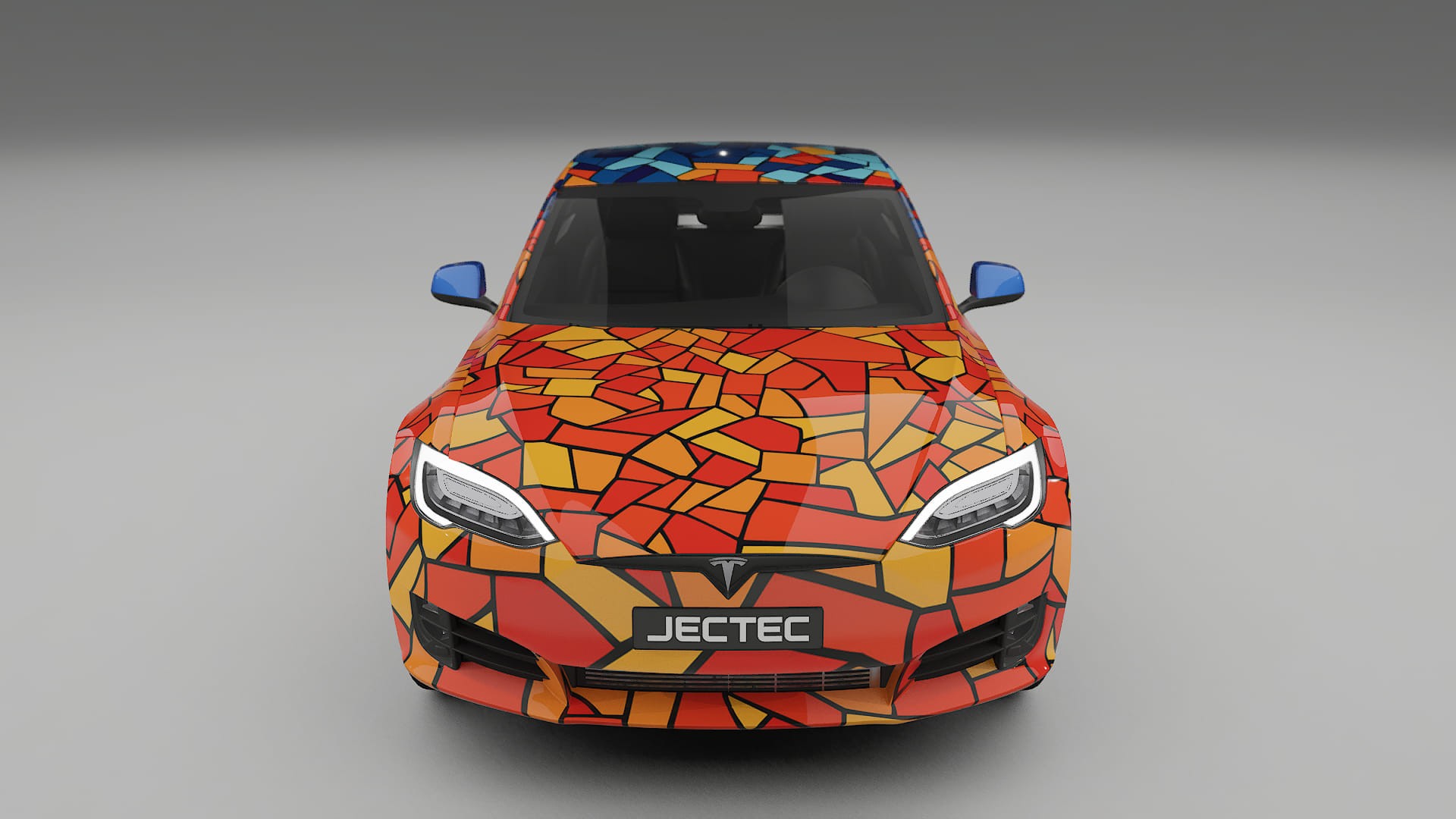 Tesla Model-S Refresh BARCELONA Designed Wrap PPF Kit – Printable Polyurethane Film