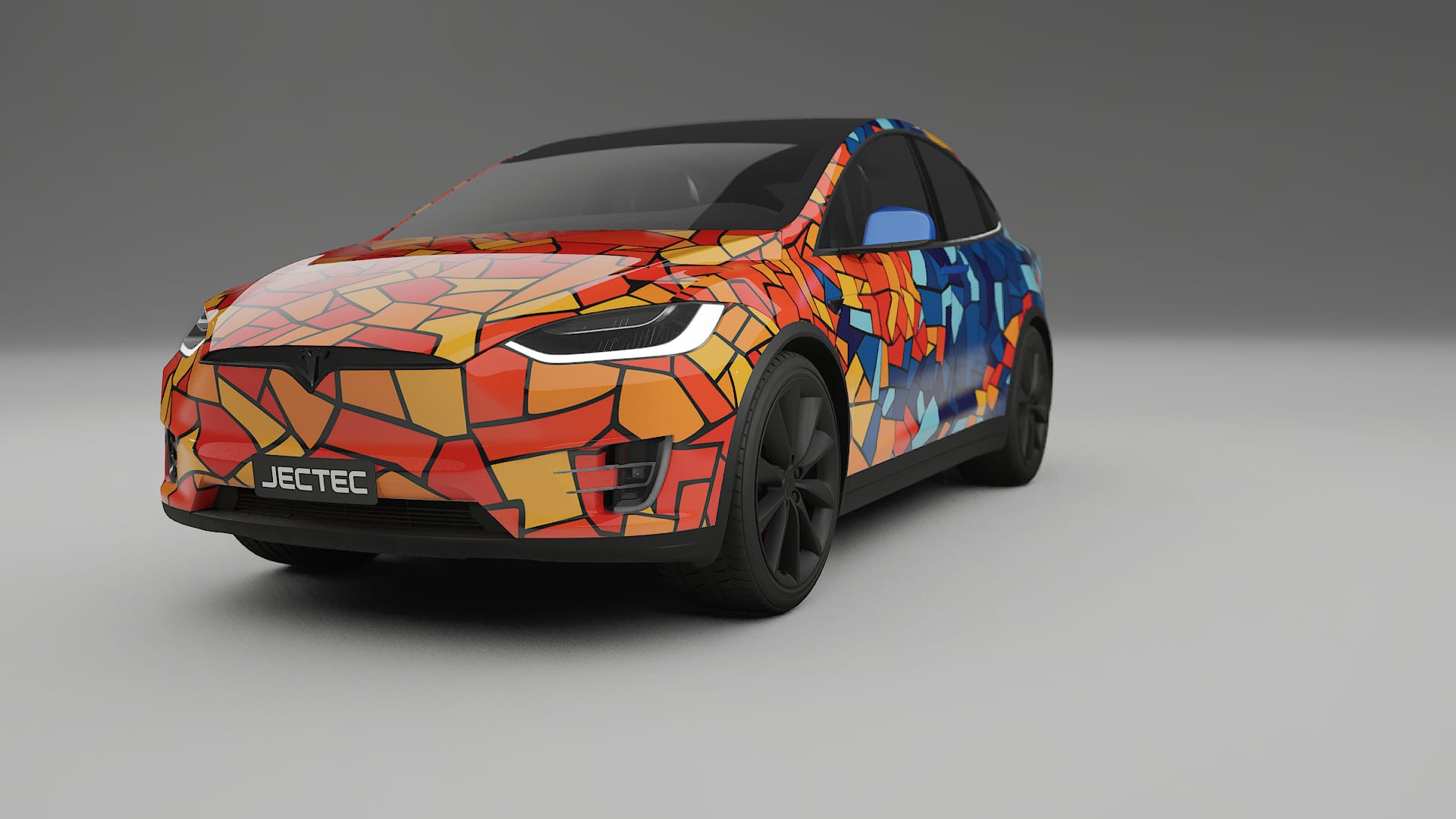Tesla Model X BARCELONA Designed Wrap PPF Kit – Printable Polyurethane Film