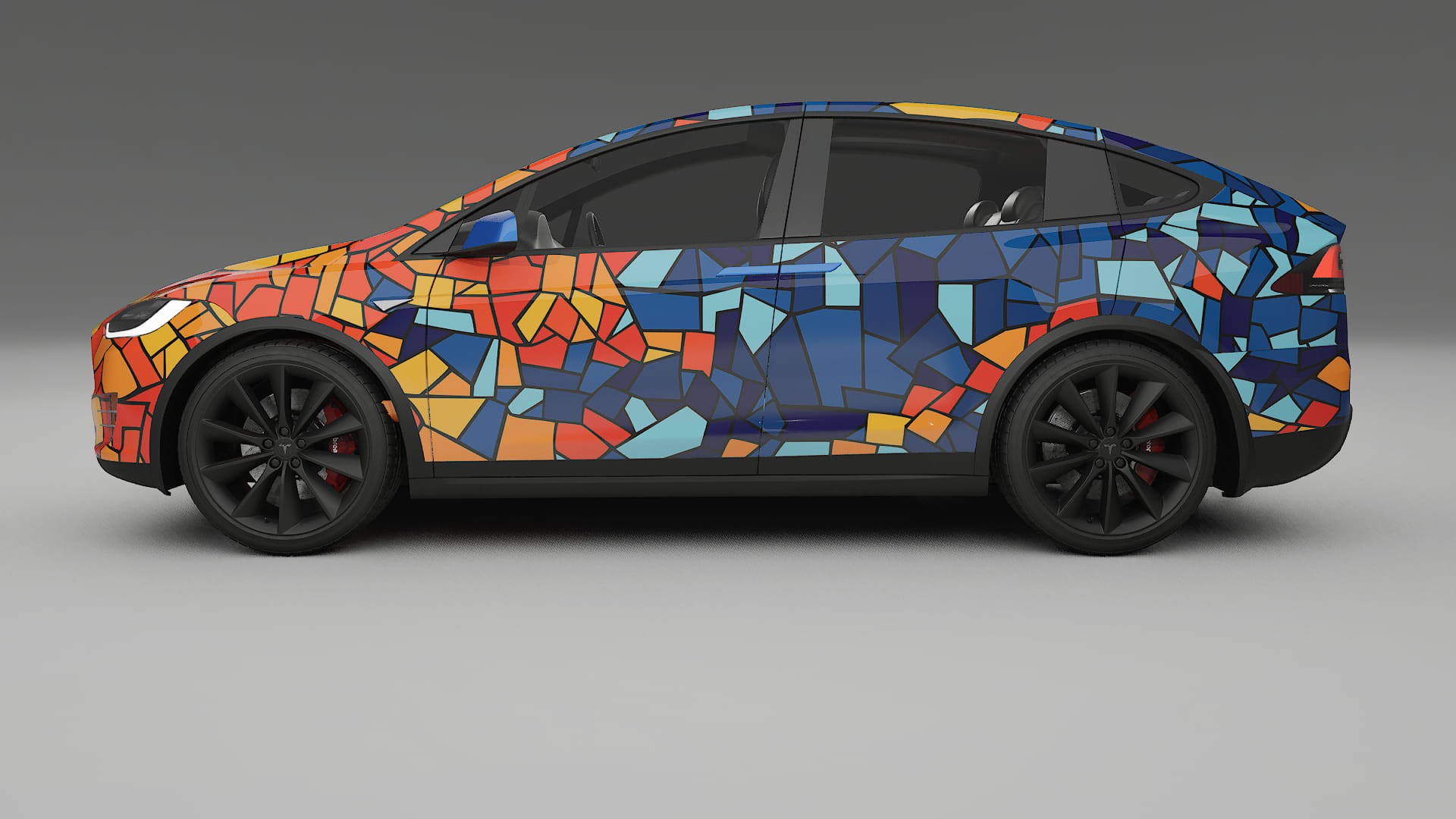 Tesla Model X BARCELONA Designed Wrap PPF Kit – Printable Polyurethane Film