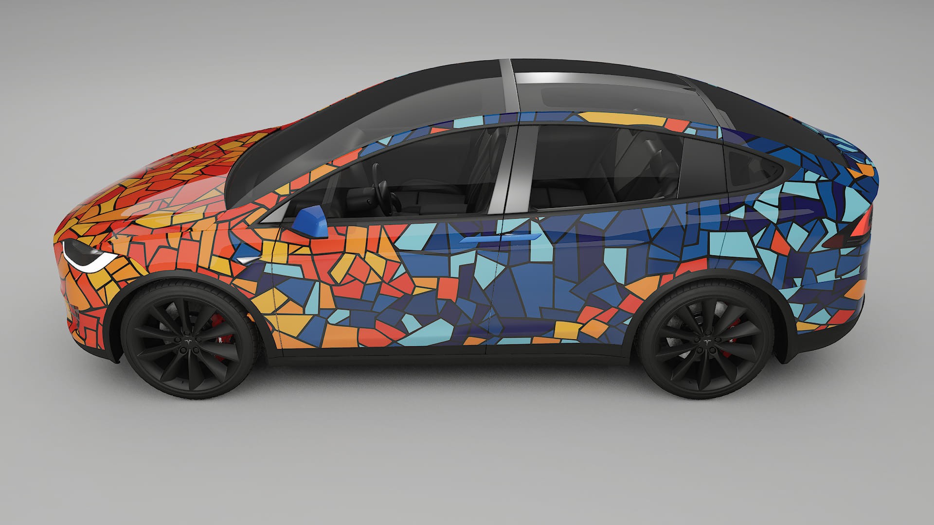 Tesla Model X BARCELONA Designed Wrap PPF Kit – Printable Polyurethane Film