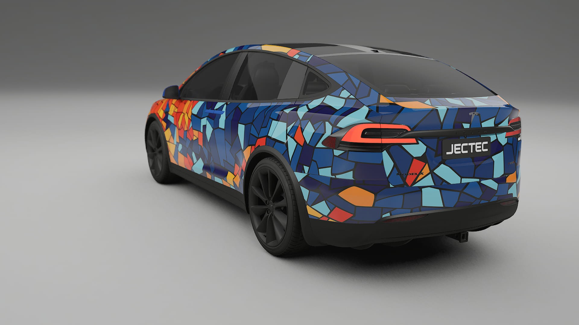Tesla Model X BARCELONA Designed Wrap PPF Kit – Printable Polyurethane Film