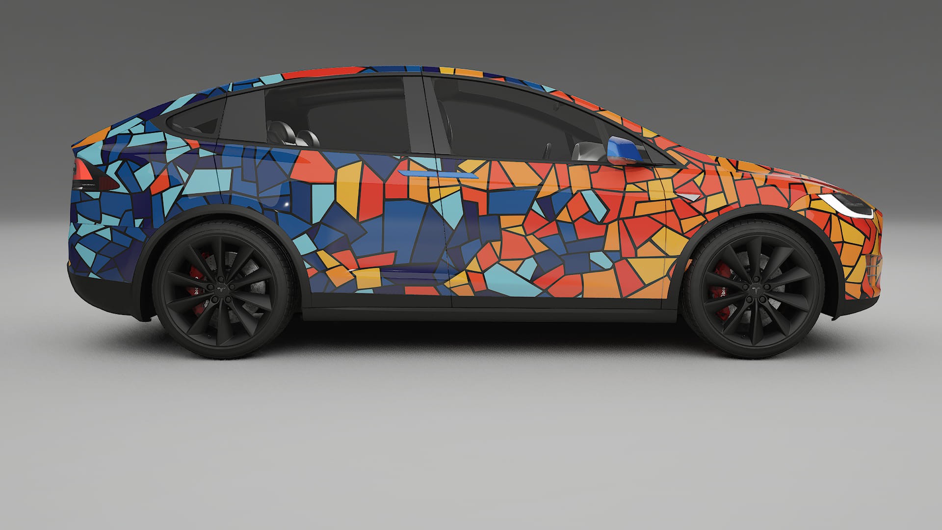 Tesla Model X BARCELONA Designed Wrap PPF Kit – Printable Polyurethane Film
