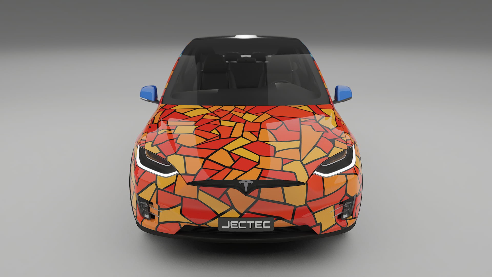 Tesla Model X BARCELONA Designed Wrap PPF Kit – Printable Polyurethane Film