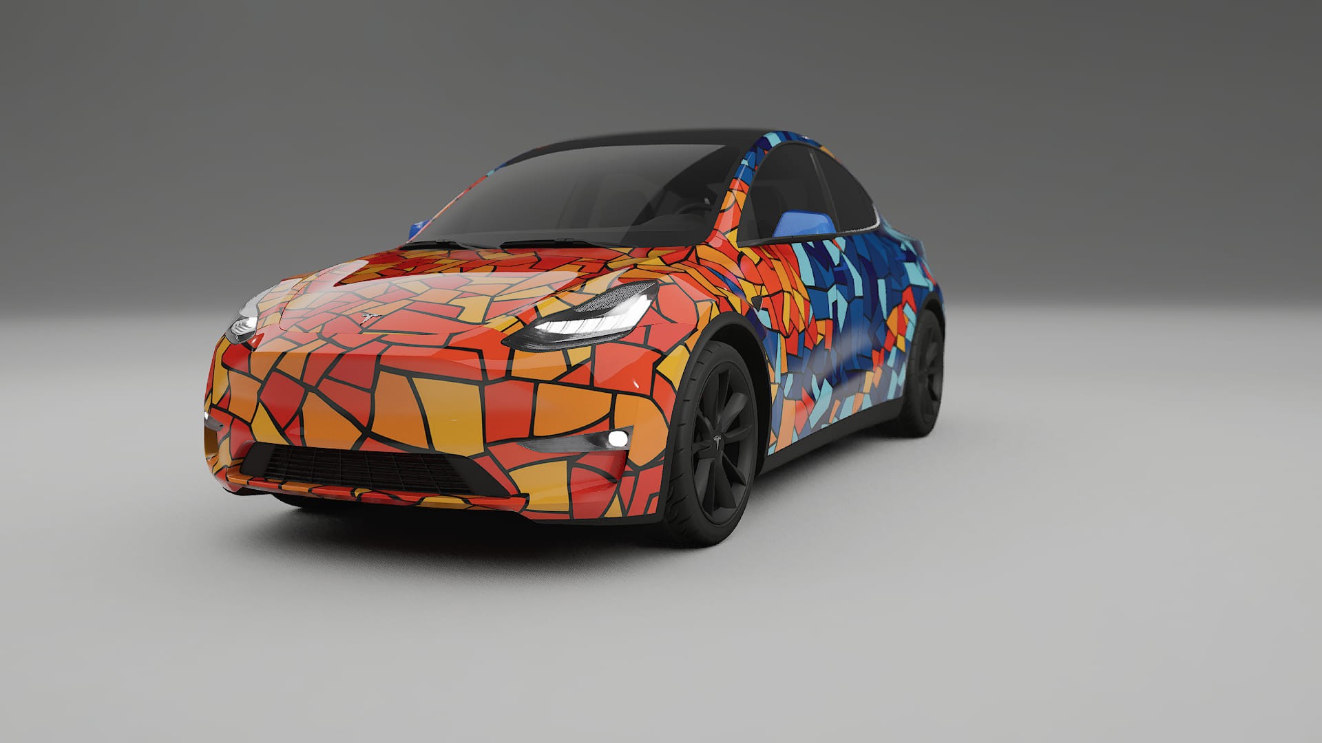 Tesla Model Y BARCELONA Designed Wrap PPF Kit – Printable Polyurethane Film