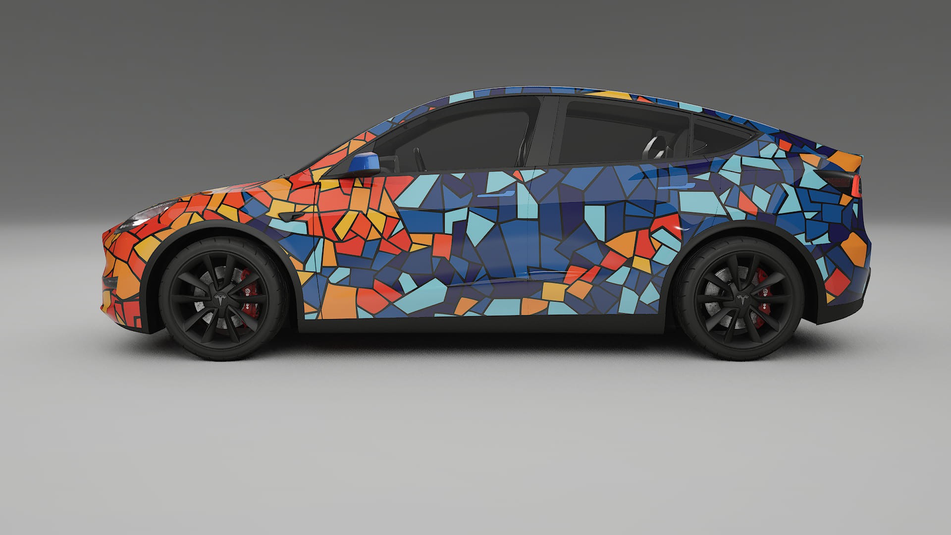 Tesla Model Y BARCELONA Designed Wrap PPF Kit – Printable Polyurethane Film