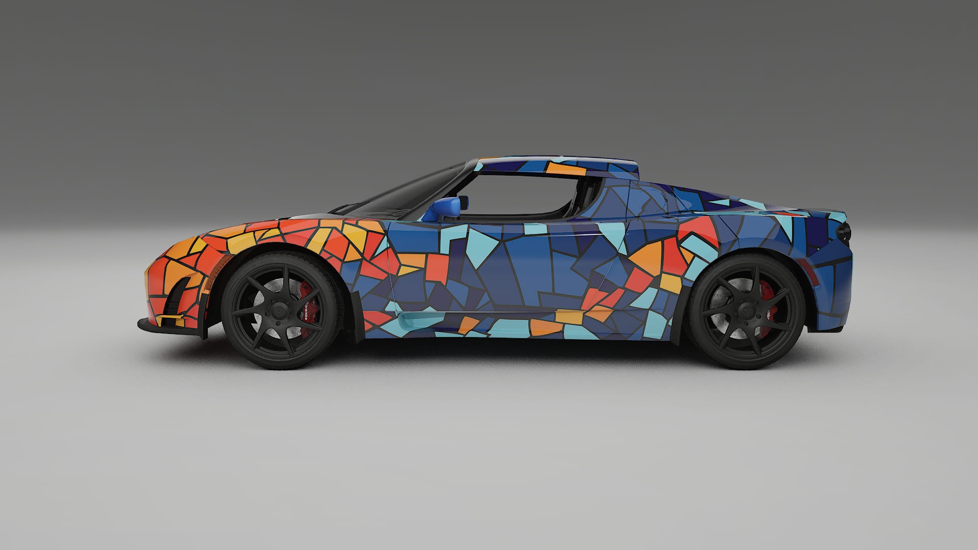 Tesla Roadster 2.5 BARCELONA Designed Wrap PPF Kit – Printable Polyurethane Film