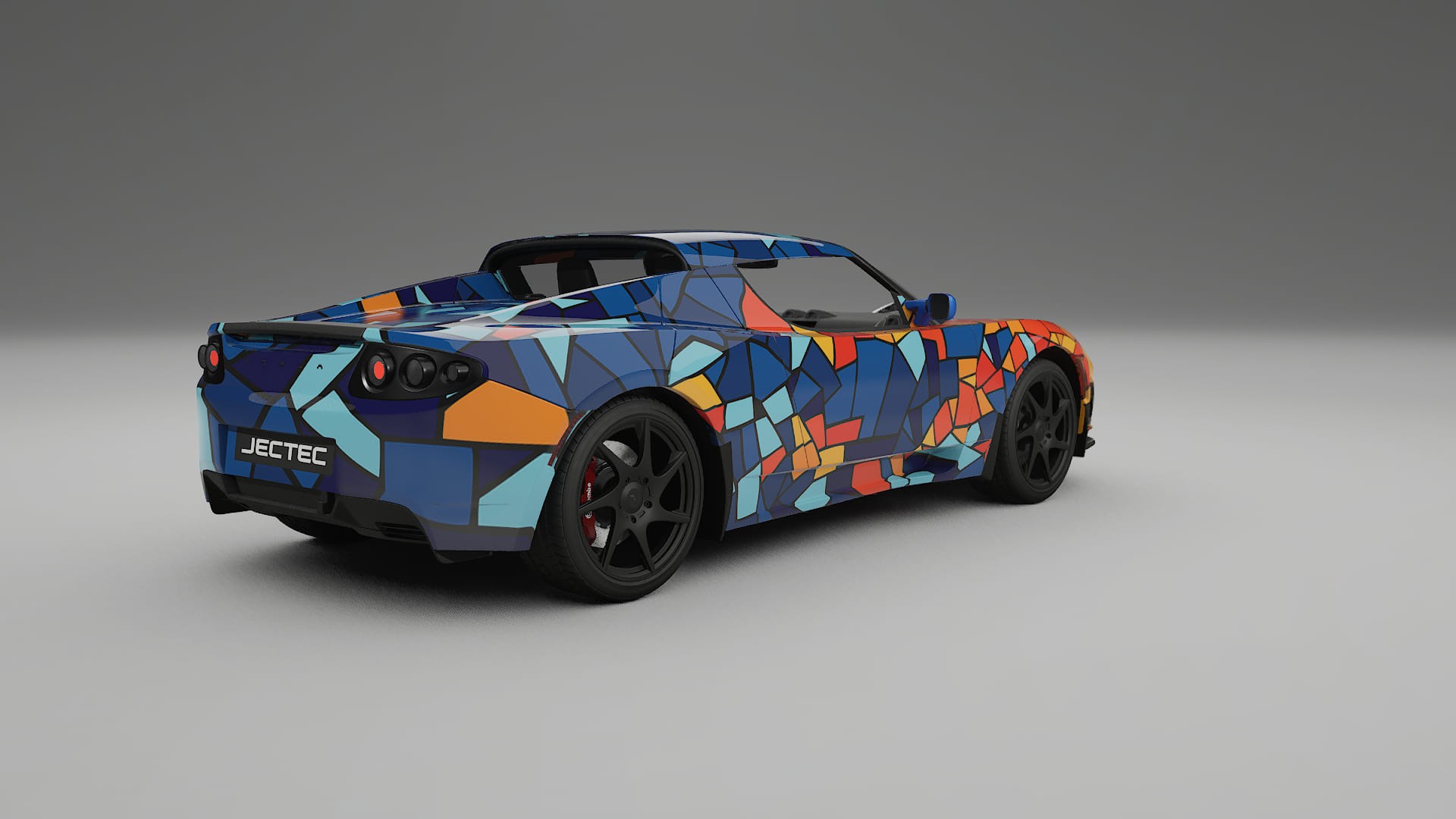 Tesla Roadster 2.5 BARCELONA Designed Wrap PPF Kit – Printable Polyurethane Film