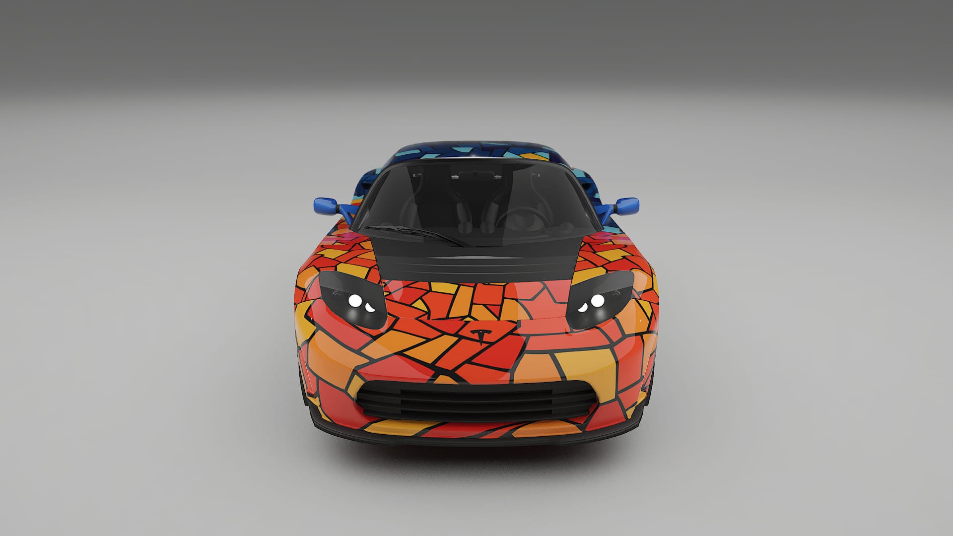 Tesla Roadster 2.5 BARCELONA – Design-Wrap PPF-Kit aus bedruckbarer Polyurethanfolie
