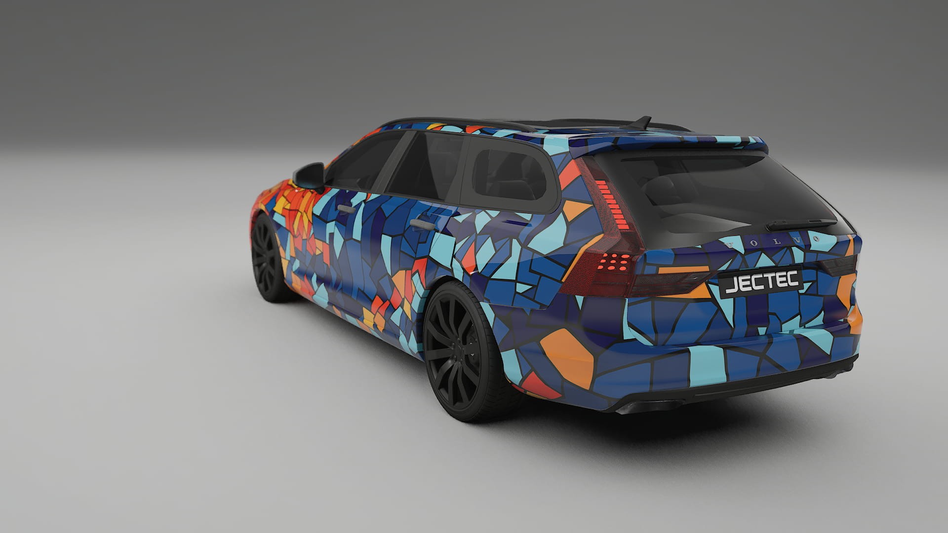 Volvo V90 P5 BARCELONA – Design-Wrap PPF-Kit aus bedruckbarer Polyurethanfolie