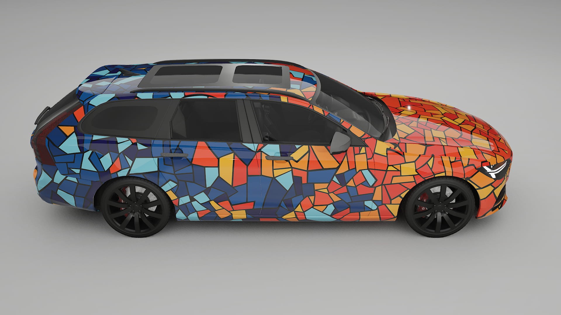 Volvo V90 P5 BARCELONA Designed Wrap PPF Kit – Printable Polyurethane Film