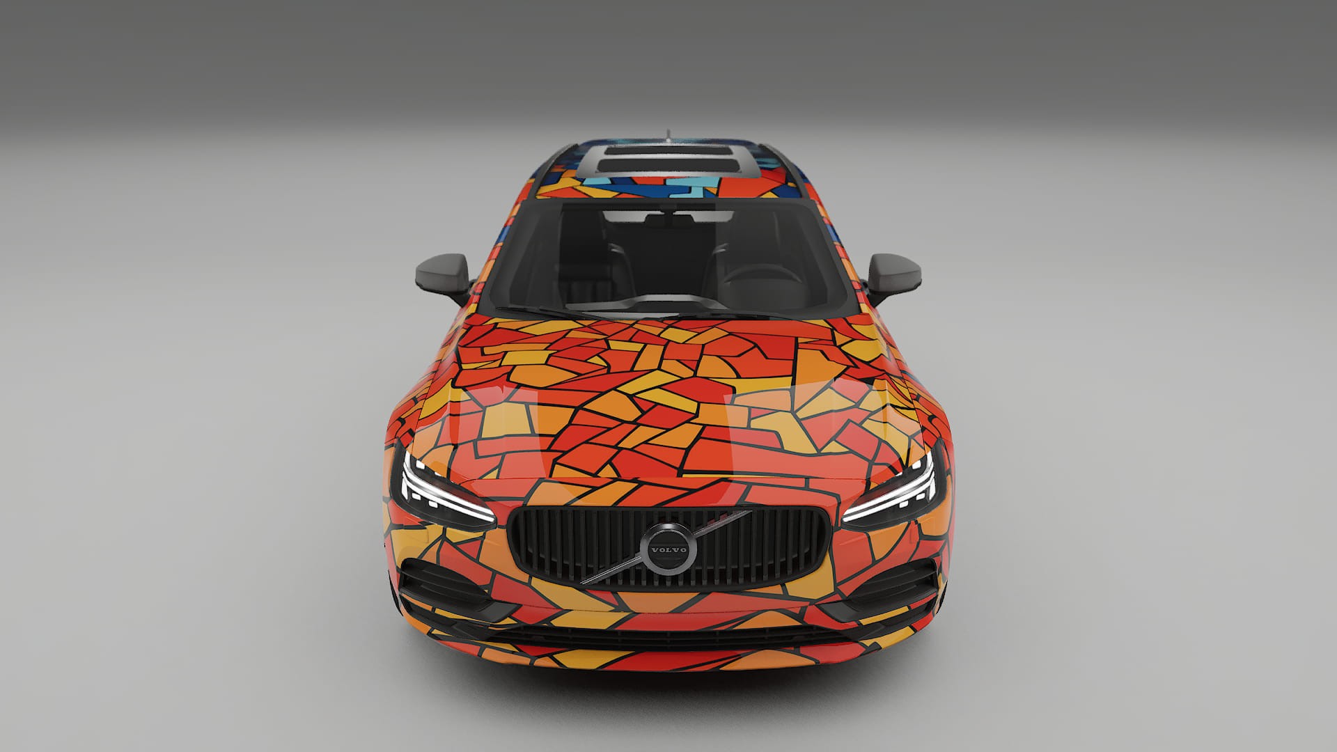 Volvo V90 P5 BARCELONA – Design-Wrap PPF-Kit aus bedruckbarer Polyurethanfolie