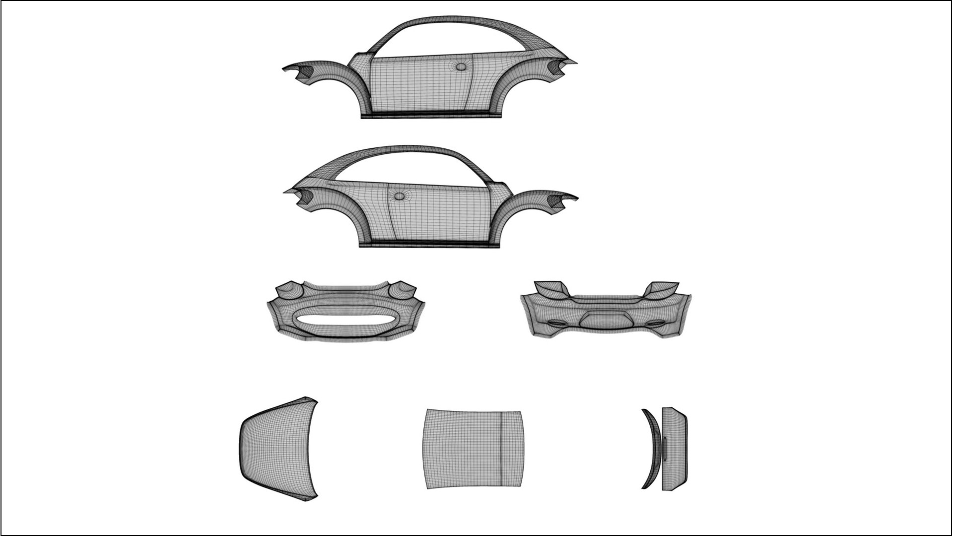 VW Beetle A5 prefacelift pre-LCI BARCELONA – Design-Wrap PPF-Kit aus bedruckbarer Polyurethanfolie 2
