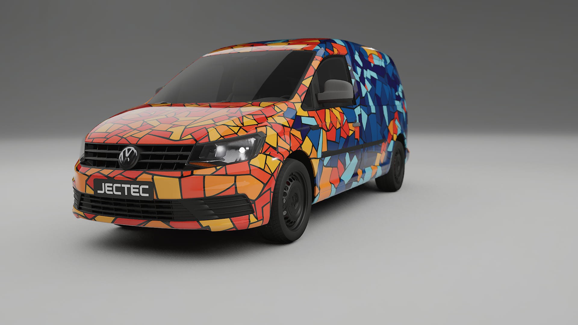 VW Caddy Maxi SB BARCELONA Designed Wrap PPF Kit – Printable Polyurethane Film