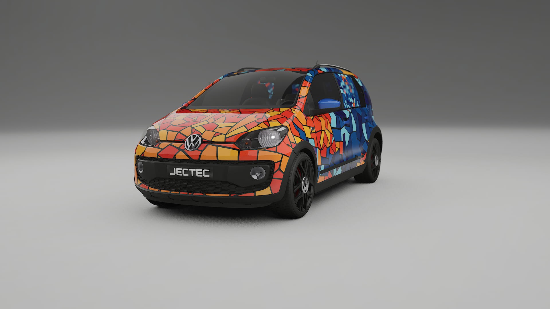 VW Cross Up BARCELONA – Design-Wrap PPF-Kit aus bedruckbarer Polyurethanfolie