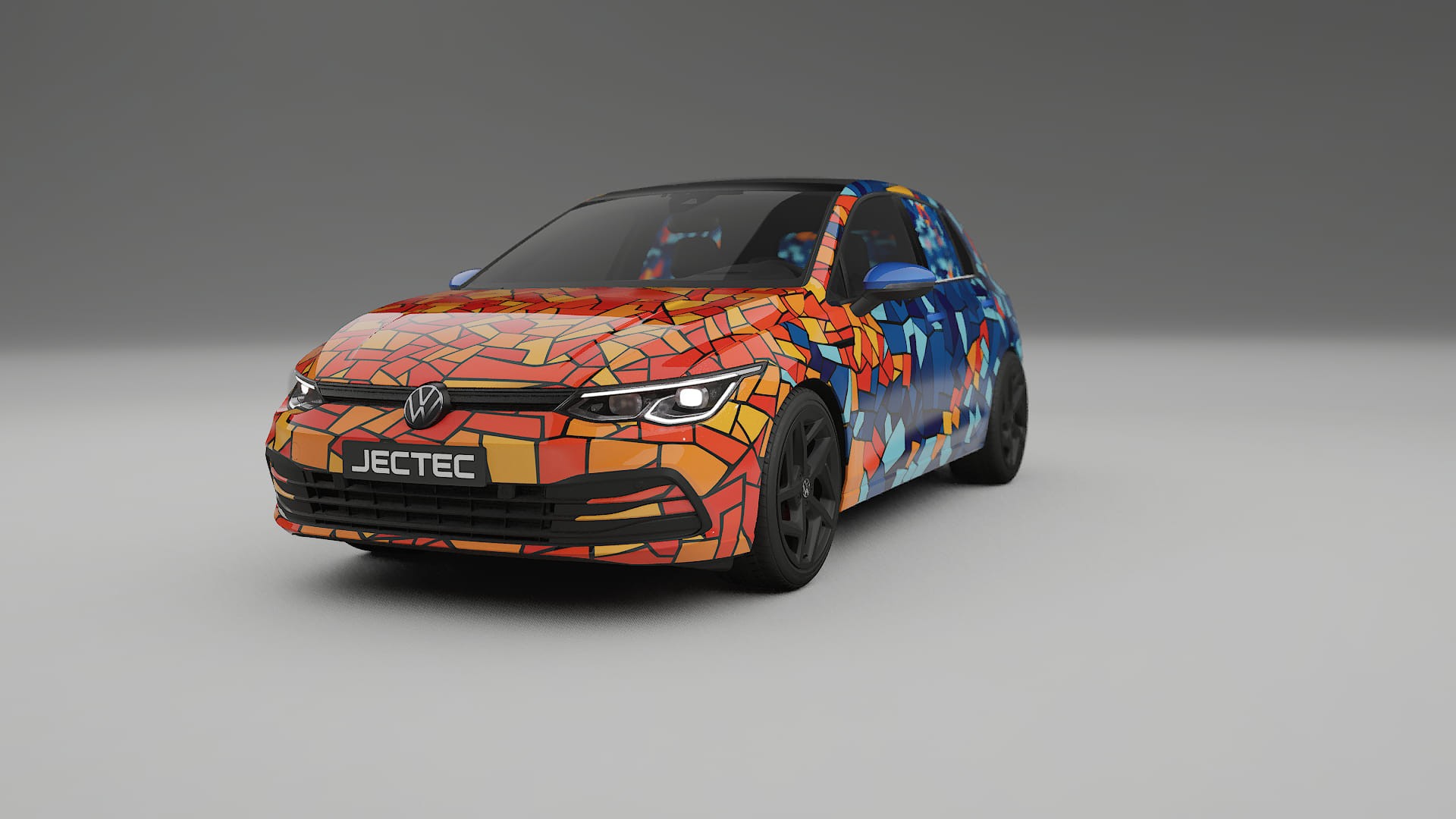 VW Golf Mk8 BARCELONA Designed Wrap PPF Kit – Printable Polyurethane Film